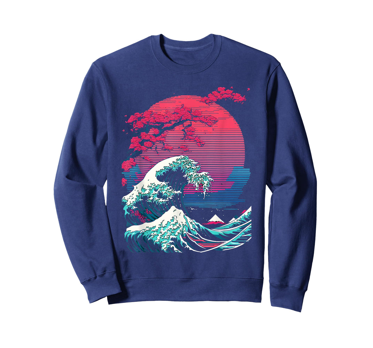 Great Wave Off Kanagawa Retro Glitch Aesthetic Vaporwave T-Shirt