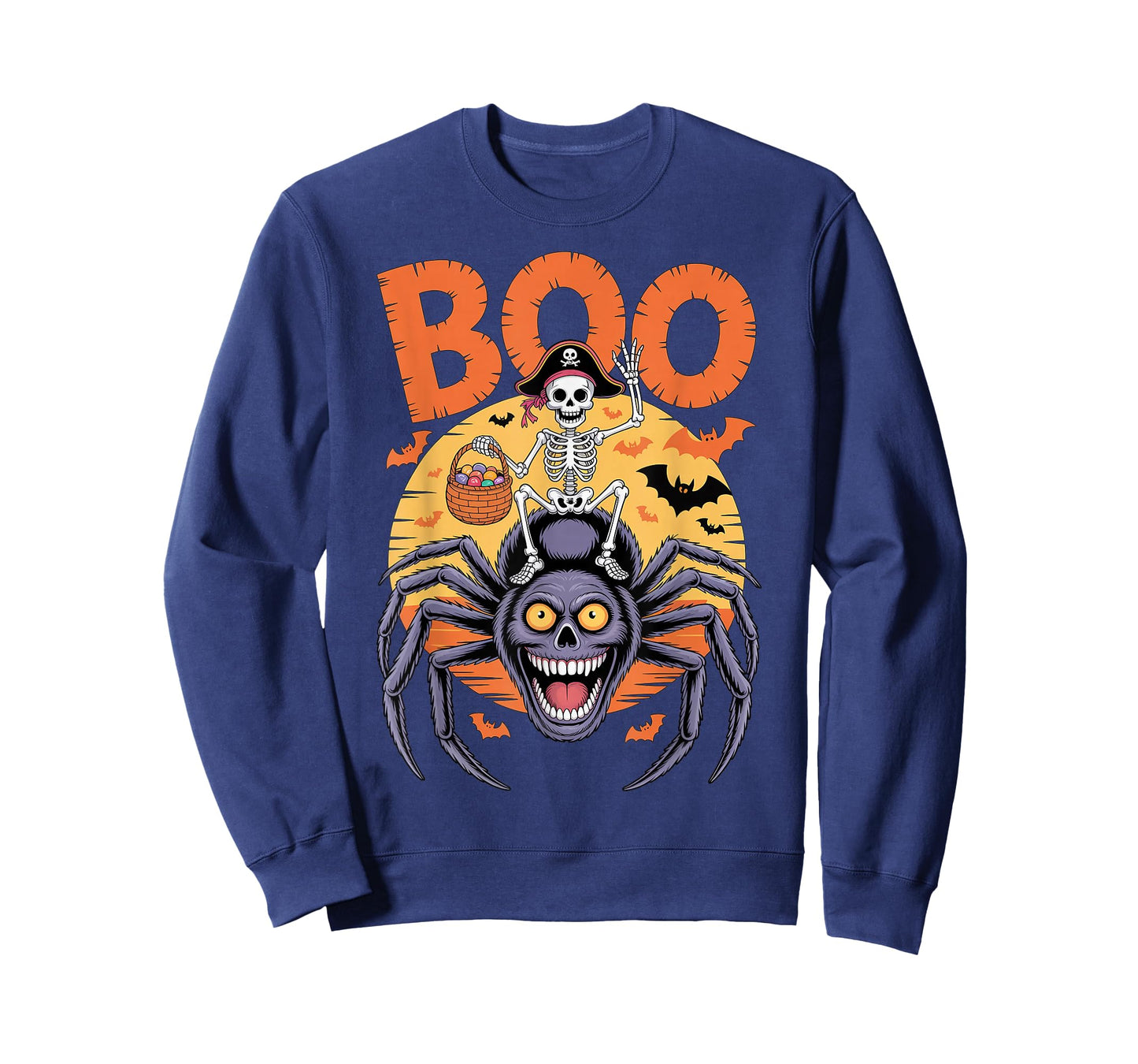 Spooky Spider Costume on Boo Spider Halloween T-Shirt