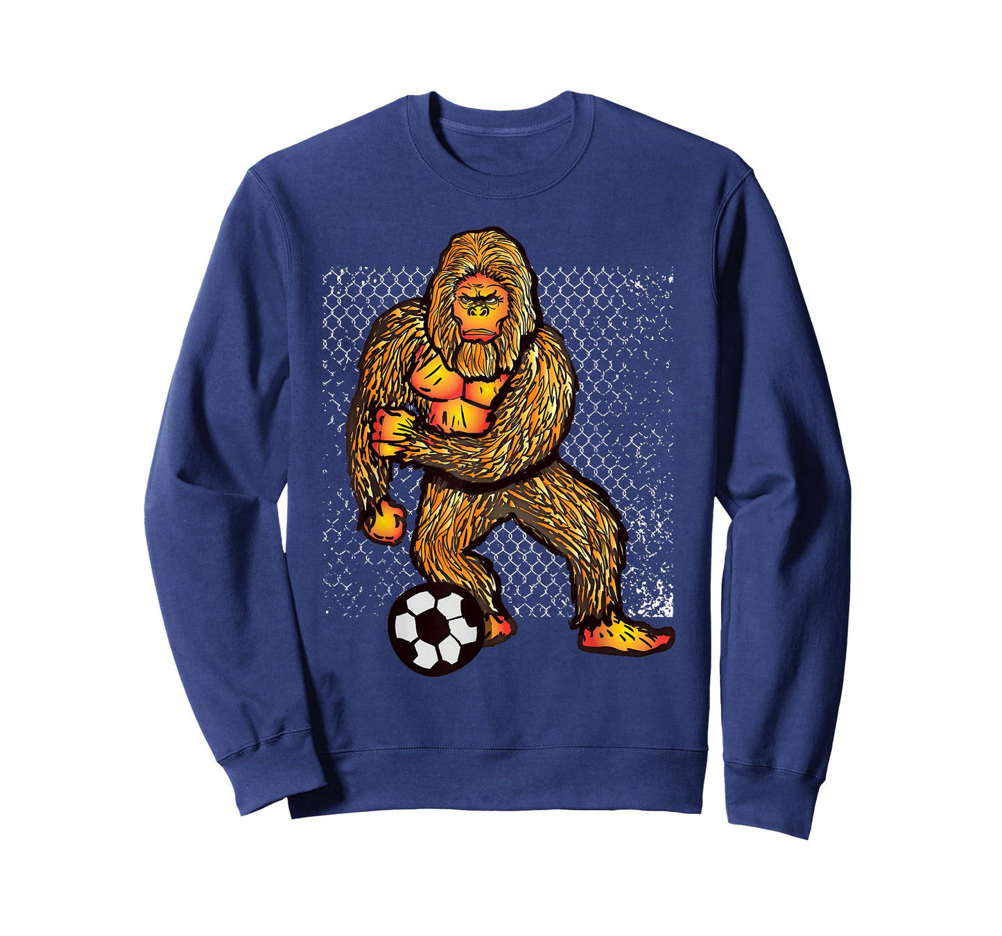 Bigfoot Playing Soccer For Soccer Players Funny Gift T-Shirt
