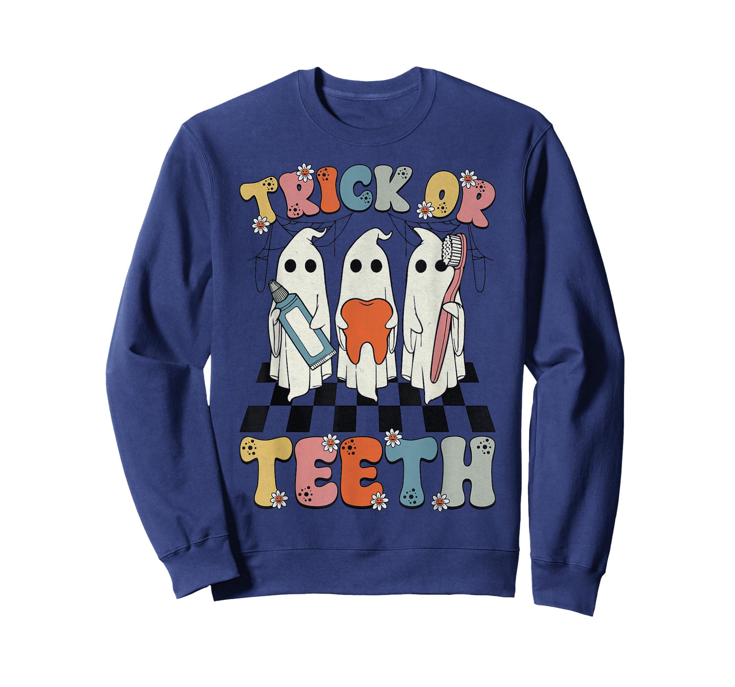 Funny Trick Or Teeth Halloween Dental Hygienist Or Assistant T-Shirt