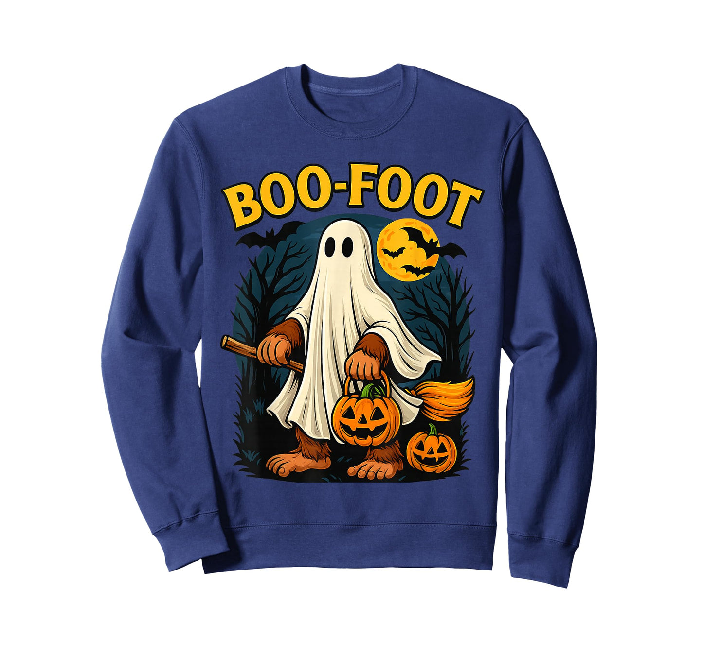 Boo-Foot Funny Bigfoot Ghost Costume Halloween Sasquatch T-Shirt