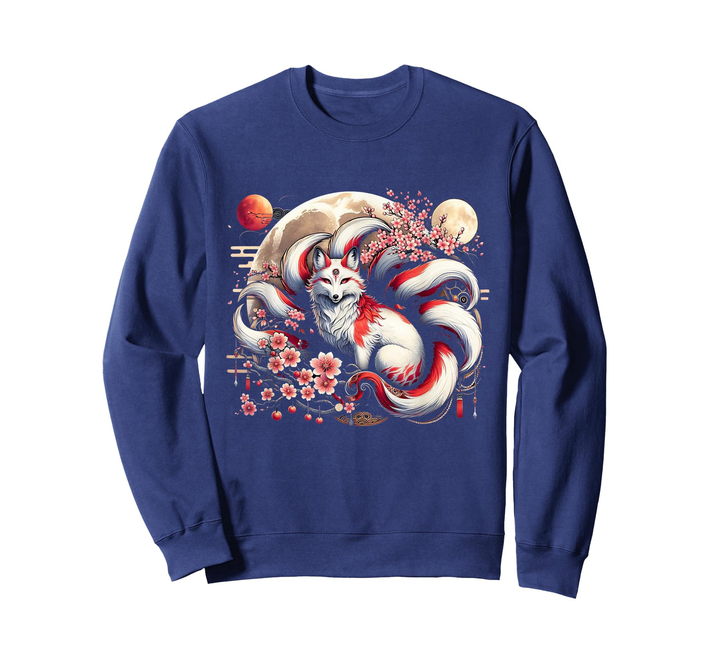 Kitsune Japanese Nine-tailed Fox With T-Shirt