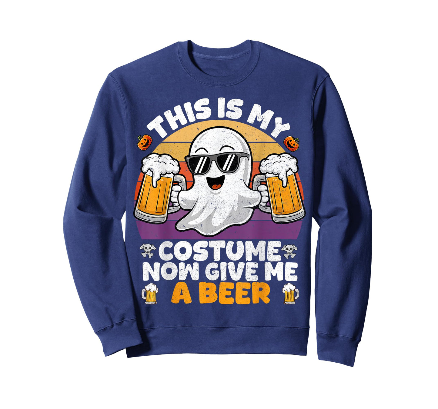 Funny Vintage Boo This is My Halloween Costumes Adults Mens T-Shirt