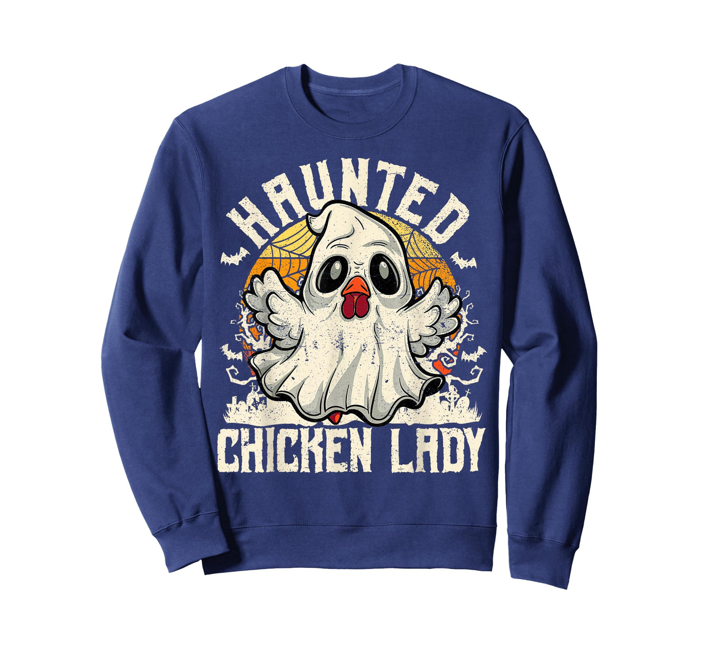 Haunted Chicken Lady Halloween Chicken Women T-Shirt