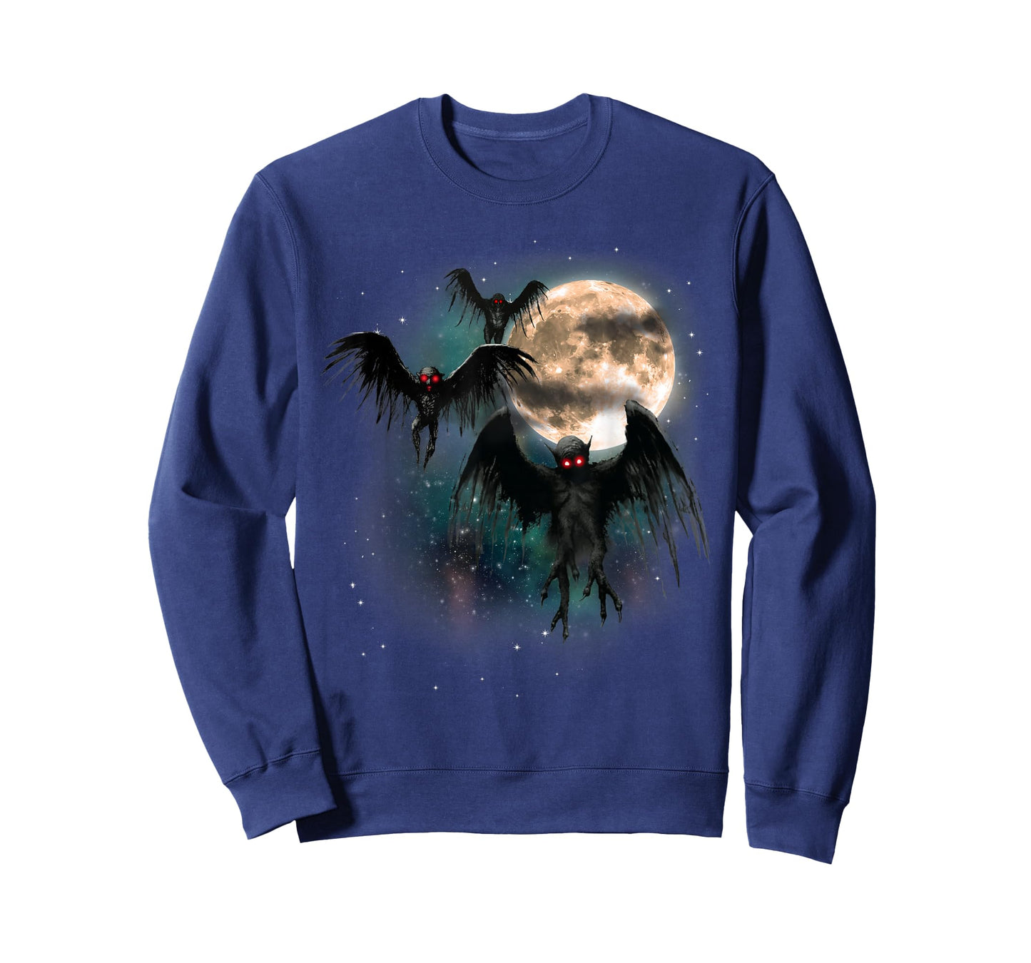 Mothman Shirt Cryptid Cryptozoology Monster Cursed Dead Moon T-Shirt