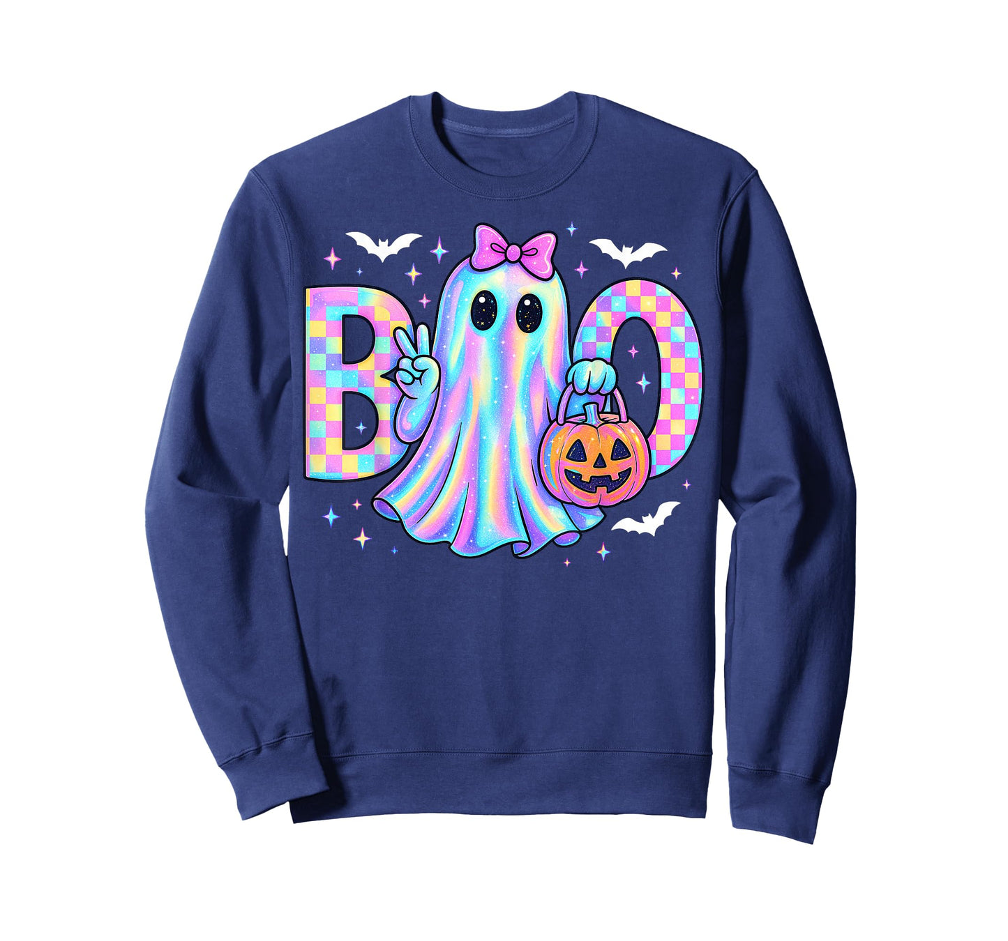 Preppy Halloween Boo Ghost Coquette Bow Boo JEE Ghost T-Shirt