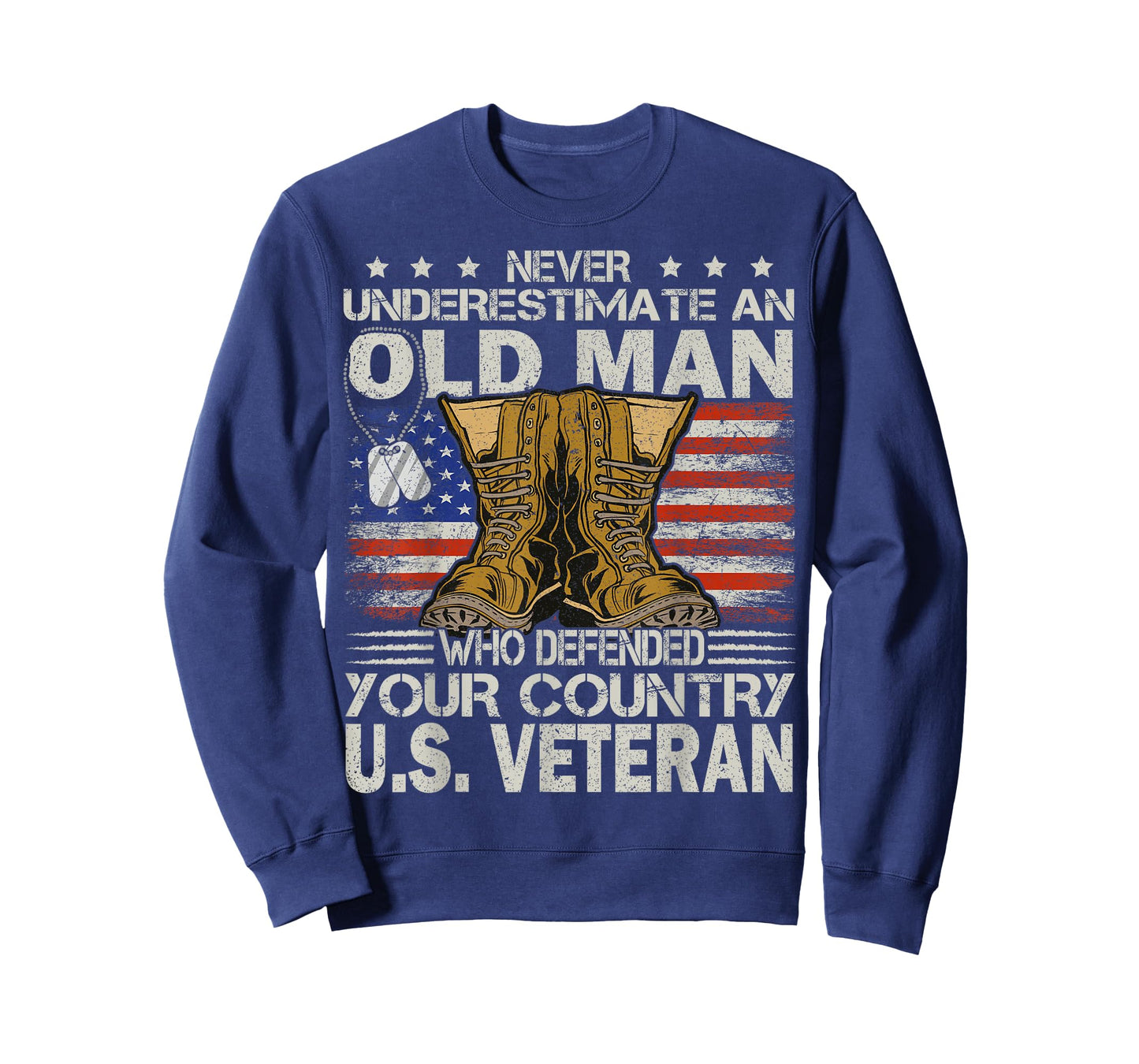 Veteran & Father's Day designs US Veteran veterans day Us Patriot T-Shirt, Black
