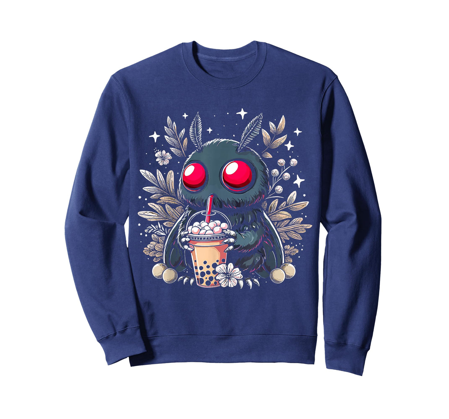 Mothman Bubble Tea Kawaii Boba Tea T-Shirt