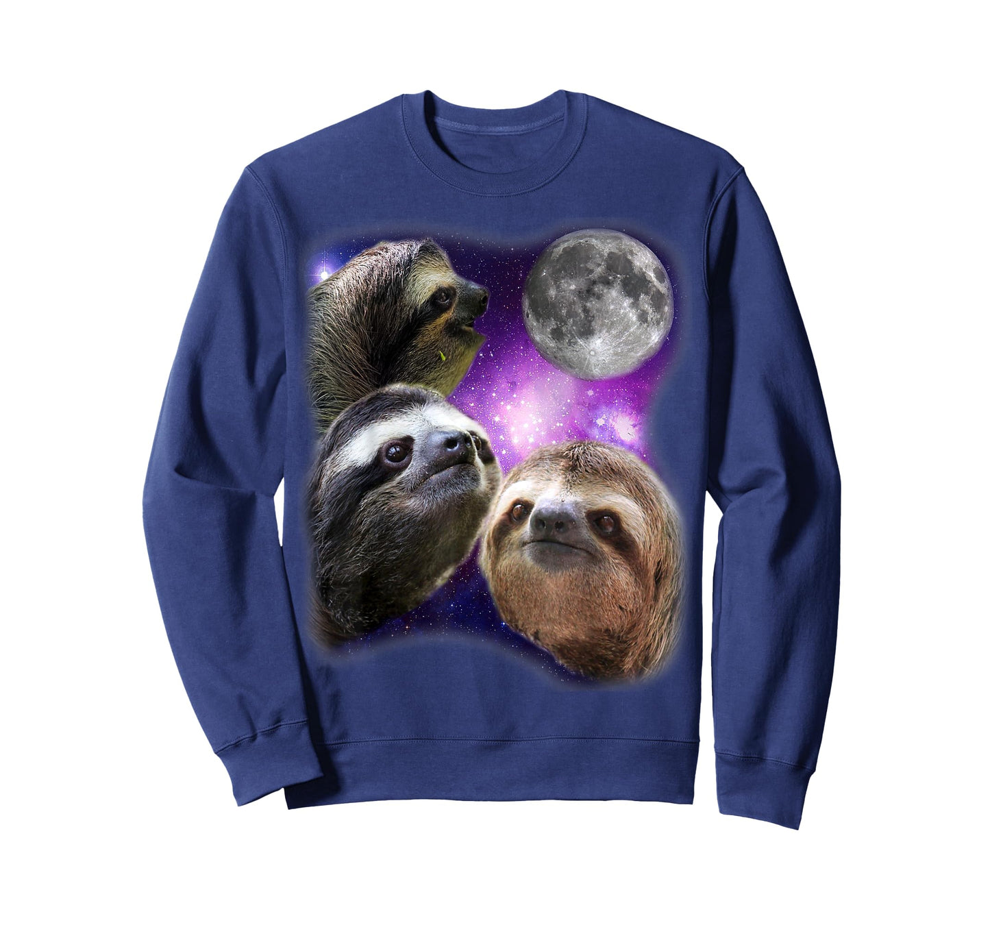 Sloth Shirt - Three Sloths Moon Parody Wolf Meme Shirt T-Shirt
