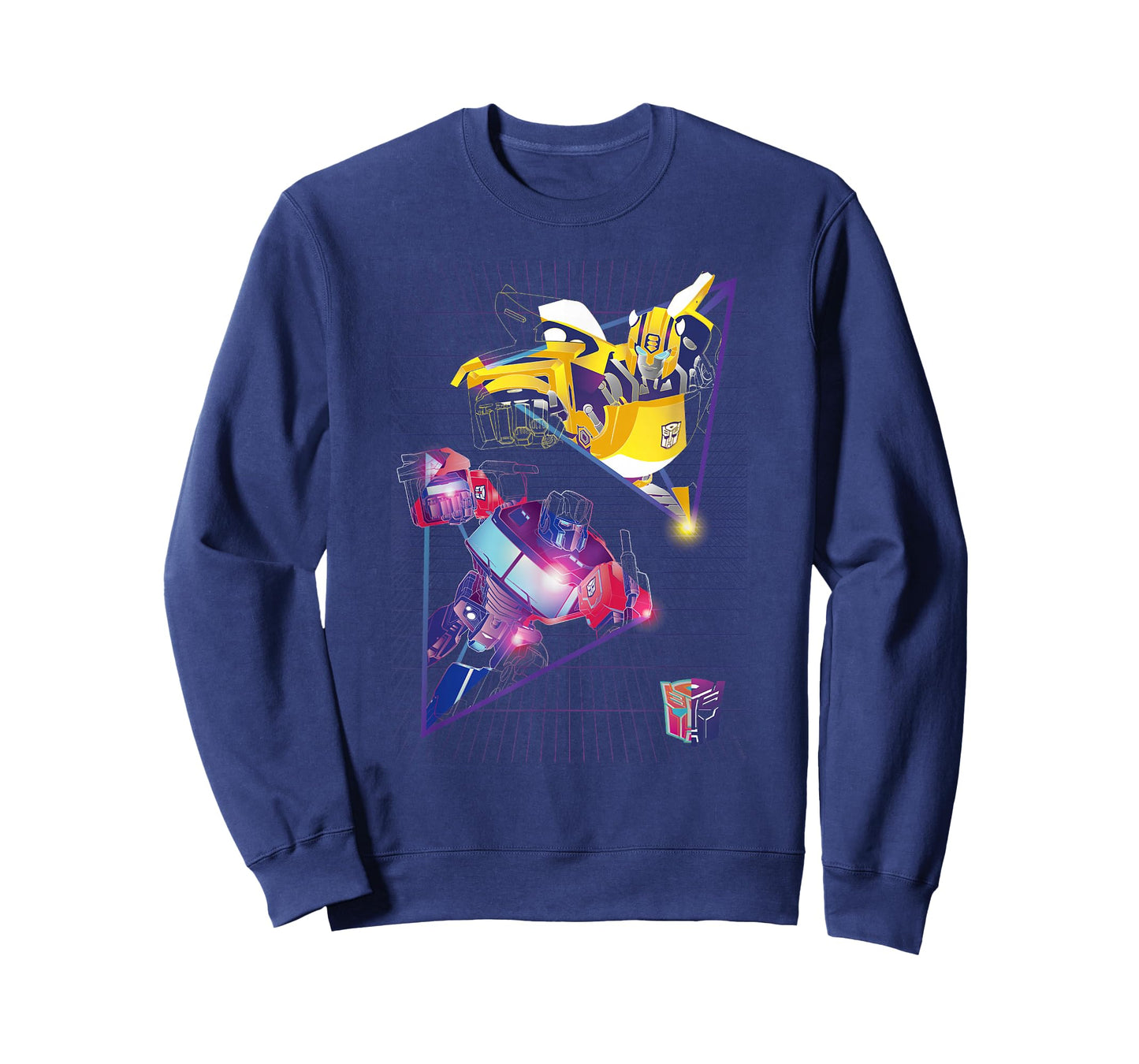 Transformers Optimus Prime & Bumblebee Neon Triangle T-Shirt