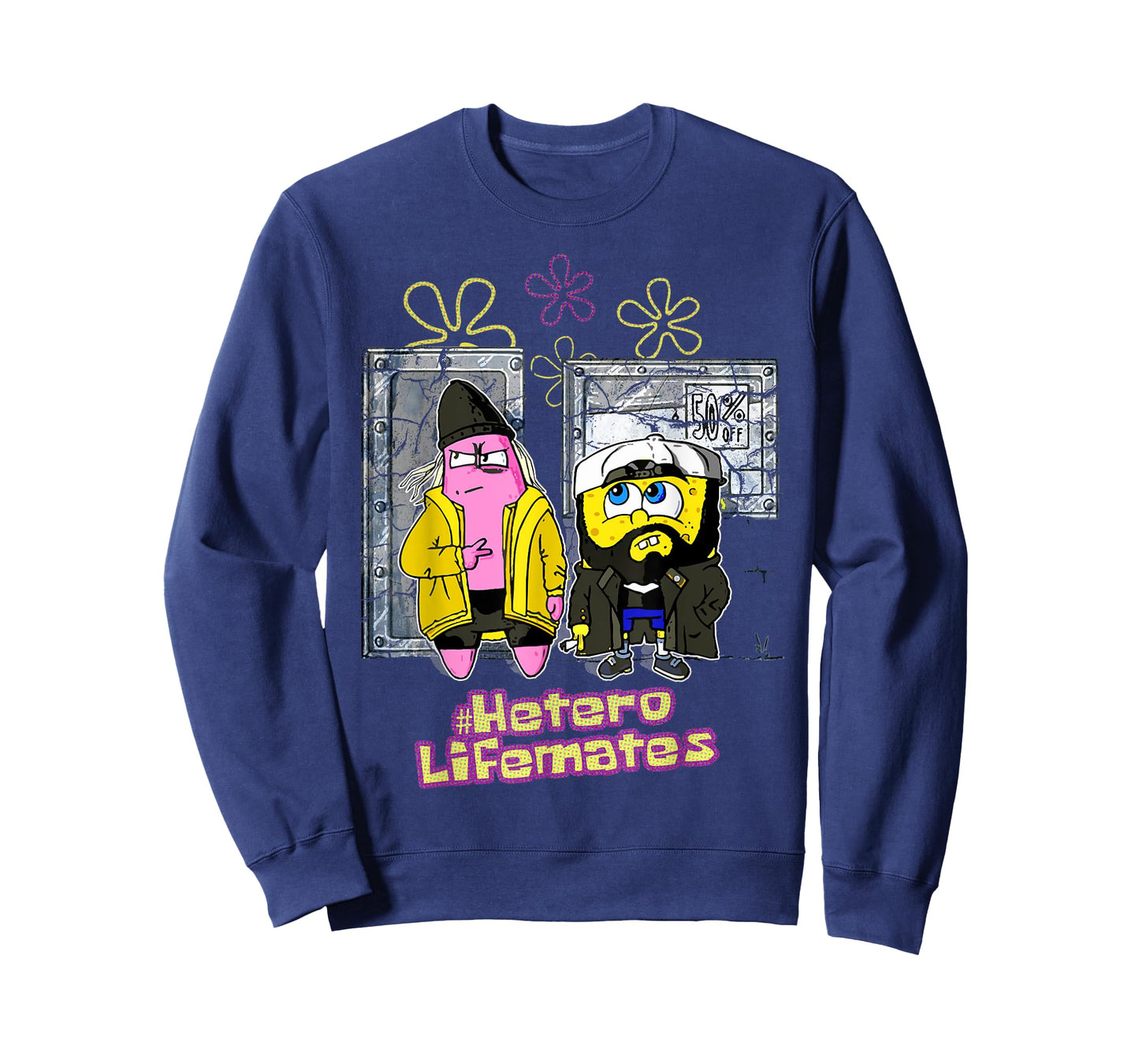 Kevin Smith Jay & Silent Bob Remix Sponge Retro 90s Mashup T-Shirt