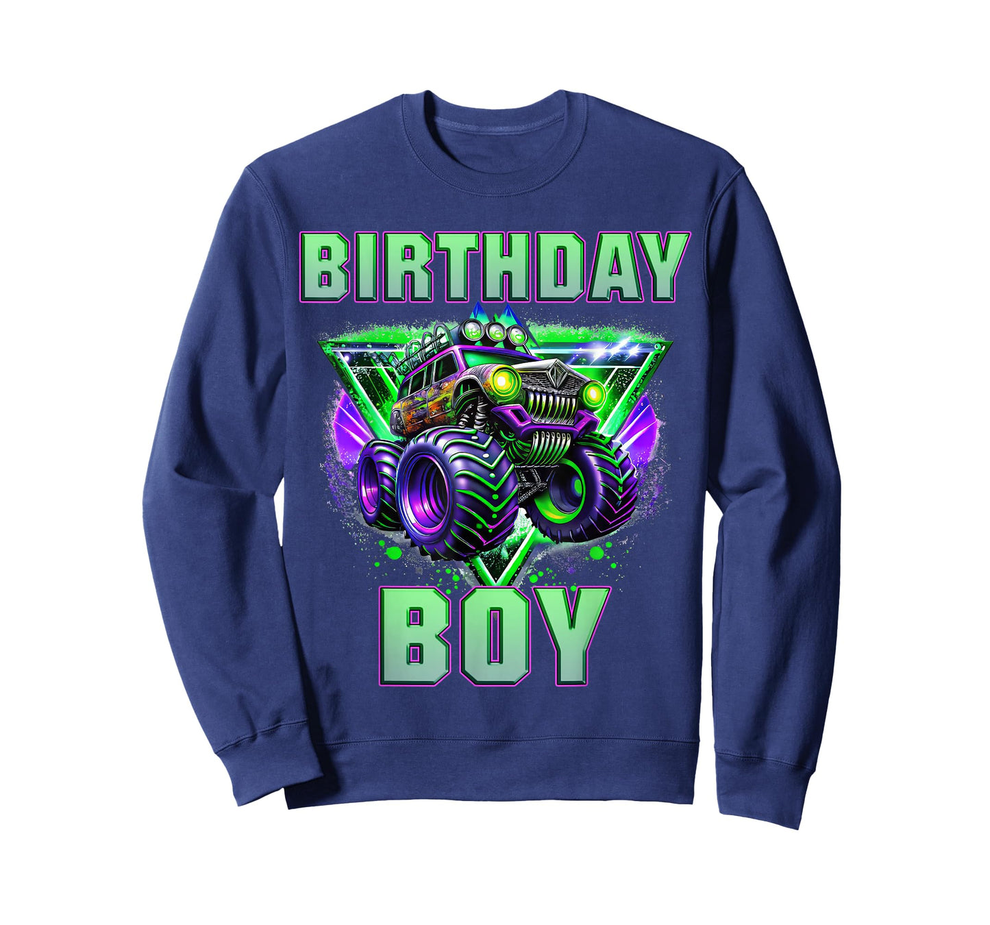 Birthday Boy Monster Truck Are My Jam Shirt Bday Party Kids T-Shirt