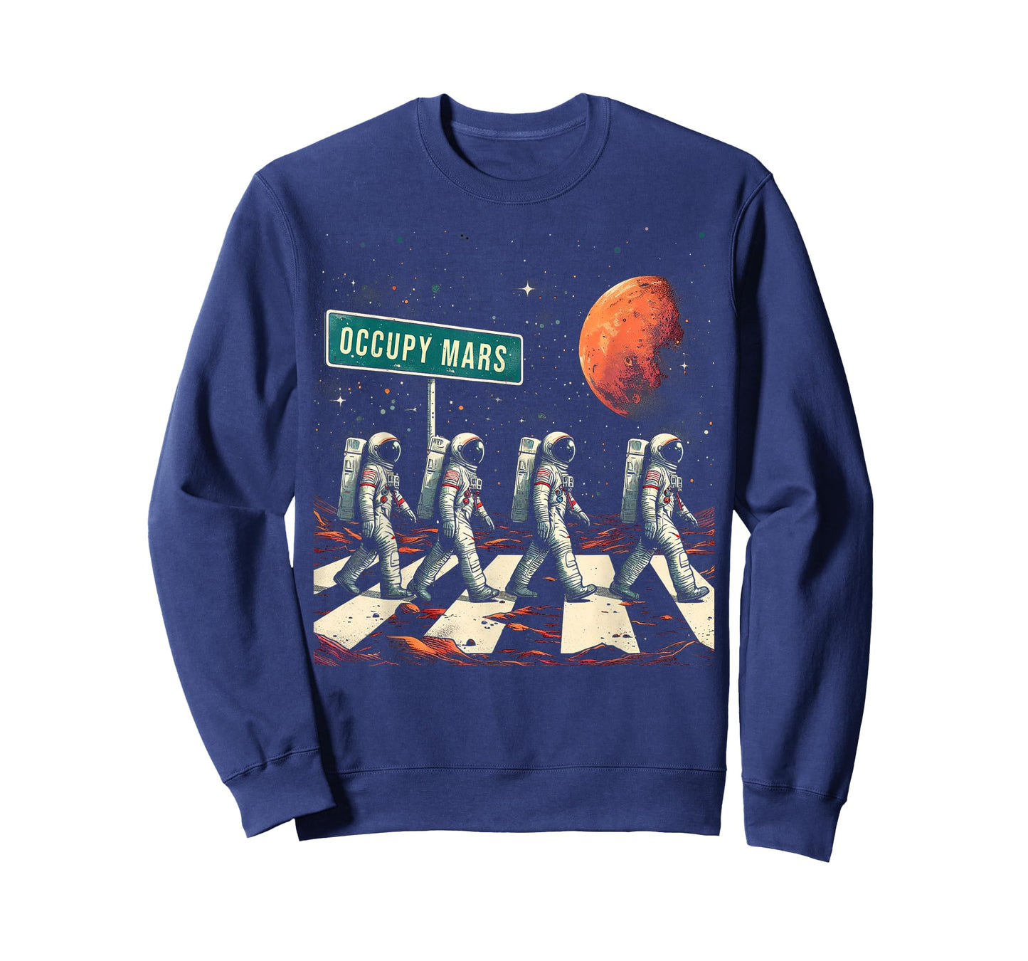 Astronauts Walking in Space Occupy Mars T-Shirt