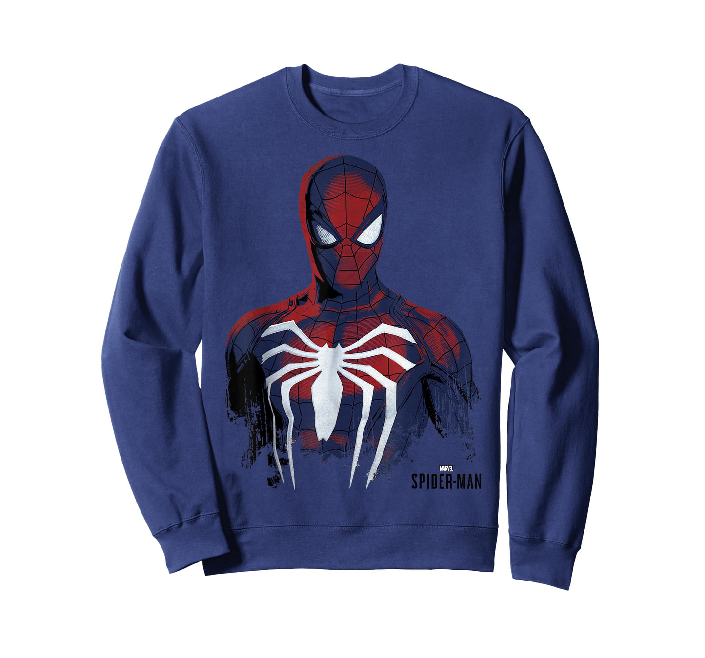 Marvel Spider-Man Game Painted Grunge Portrait T-Shirt