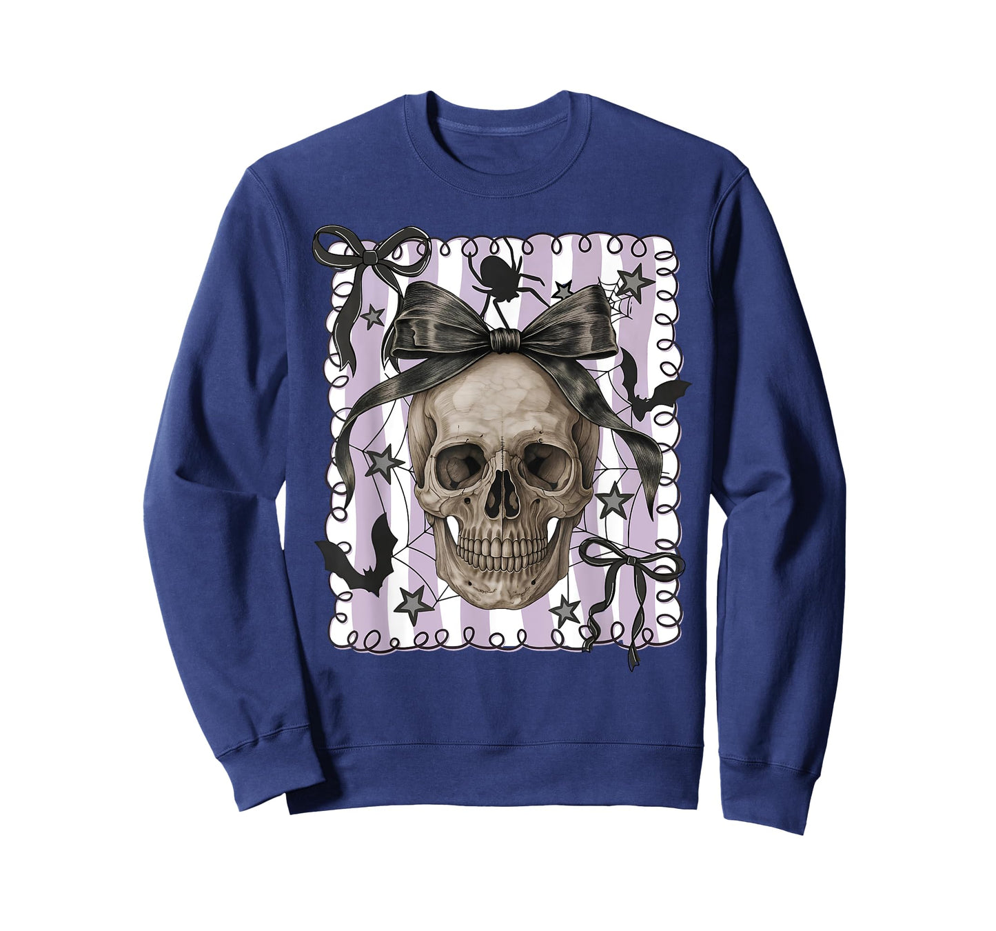 Spooky Season Skull Halloween Coquette Bow Trick Or Treat T-Shirt