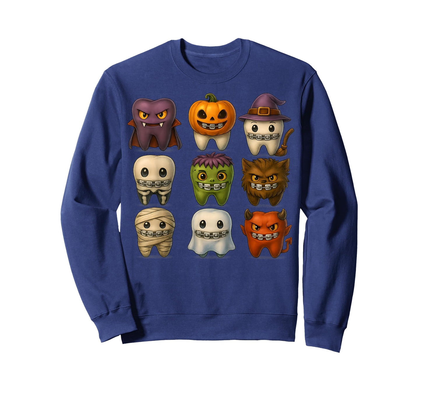 Funny Halloween Braces Squad Dentist Costume T-Shirt