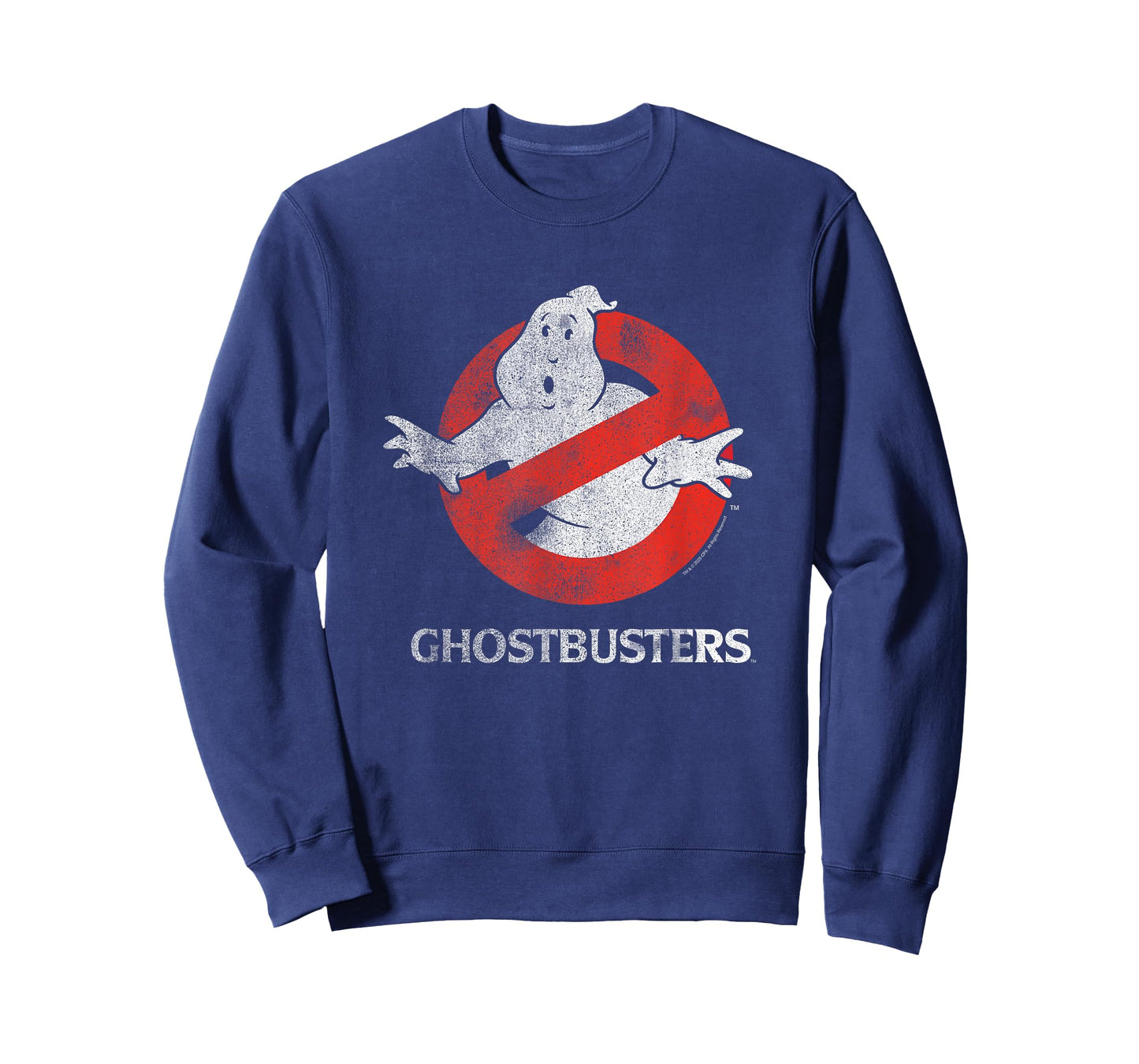 Ghostbusters Vintage Distressed Ghost Logo Retro Movie T-Shirt