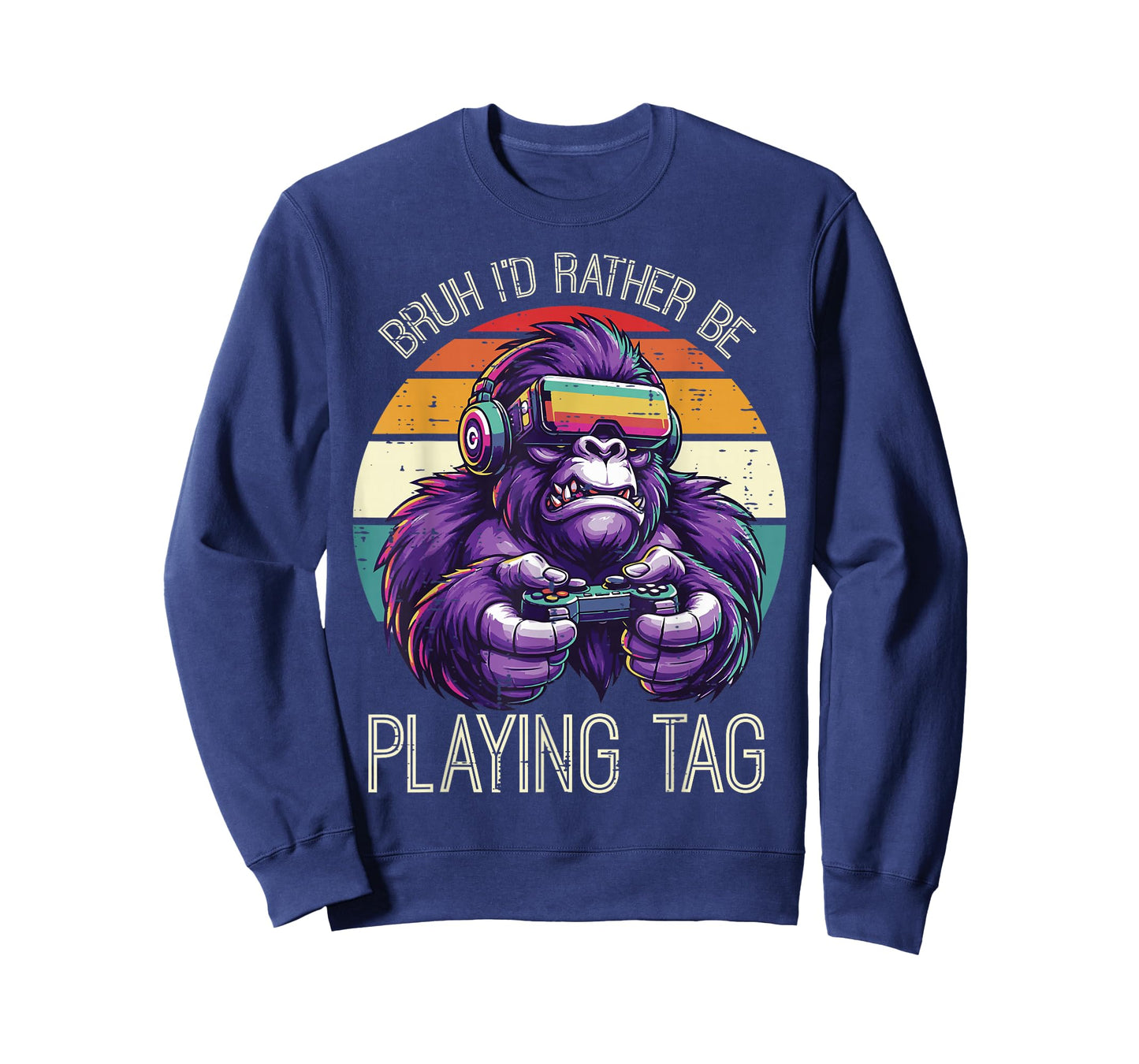 Gaming Bruh Id Rather Play Video Games Gamer Men Boys Kids T-Shirt