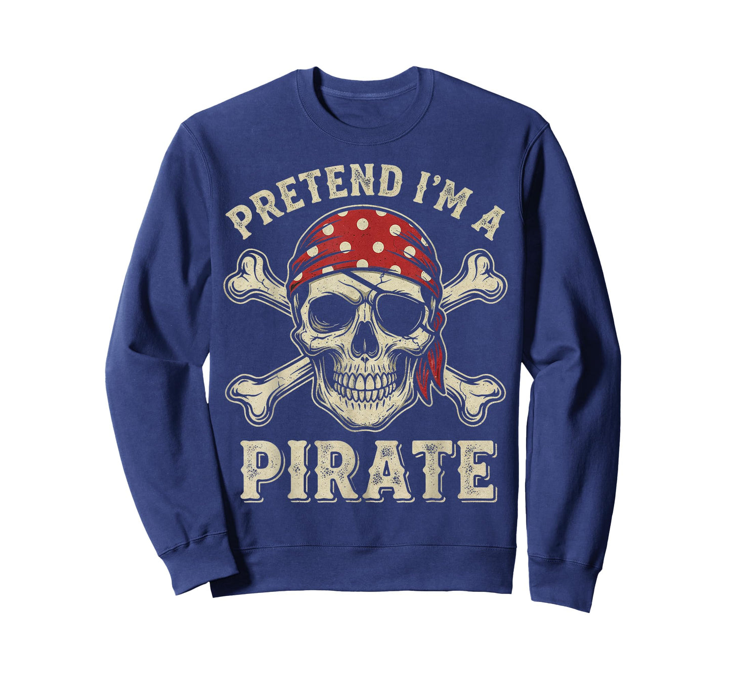 Pretend I’m a Pirate Halloween Skull and Crossbones Costume T-Shirt