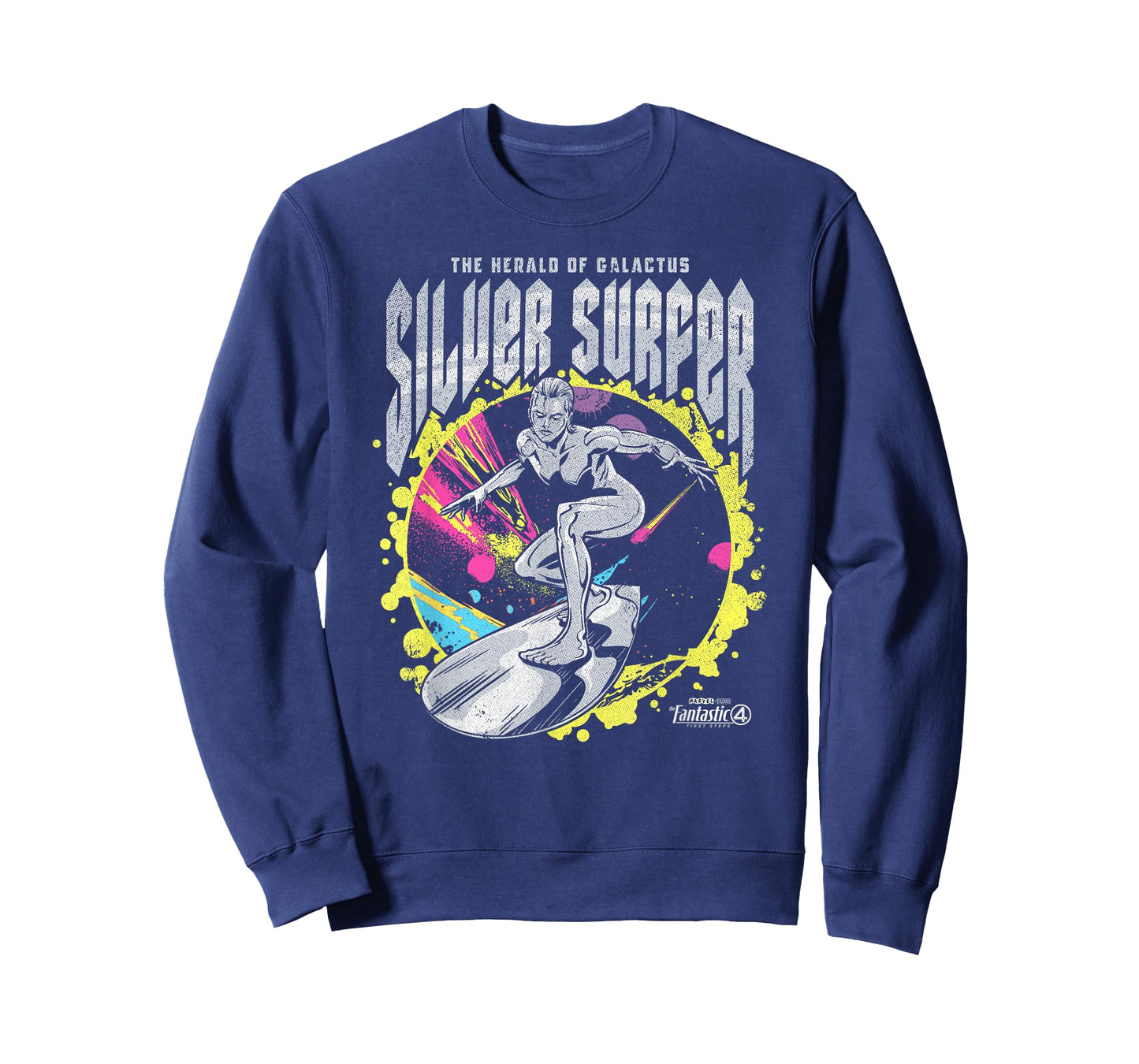 Marvel The Fantastic Four: First Steps Silver Surfer Faded T-Shirt