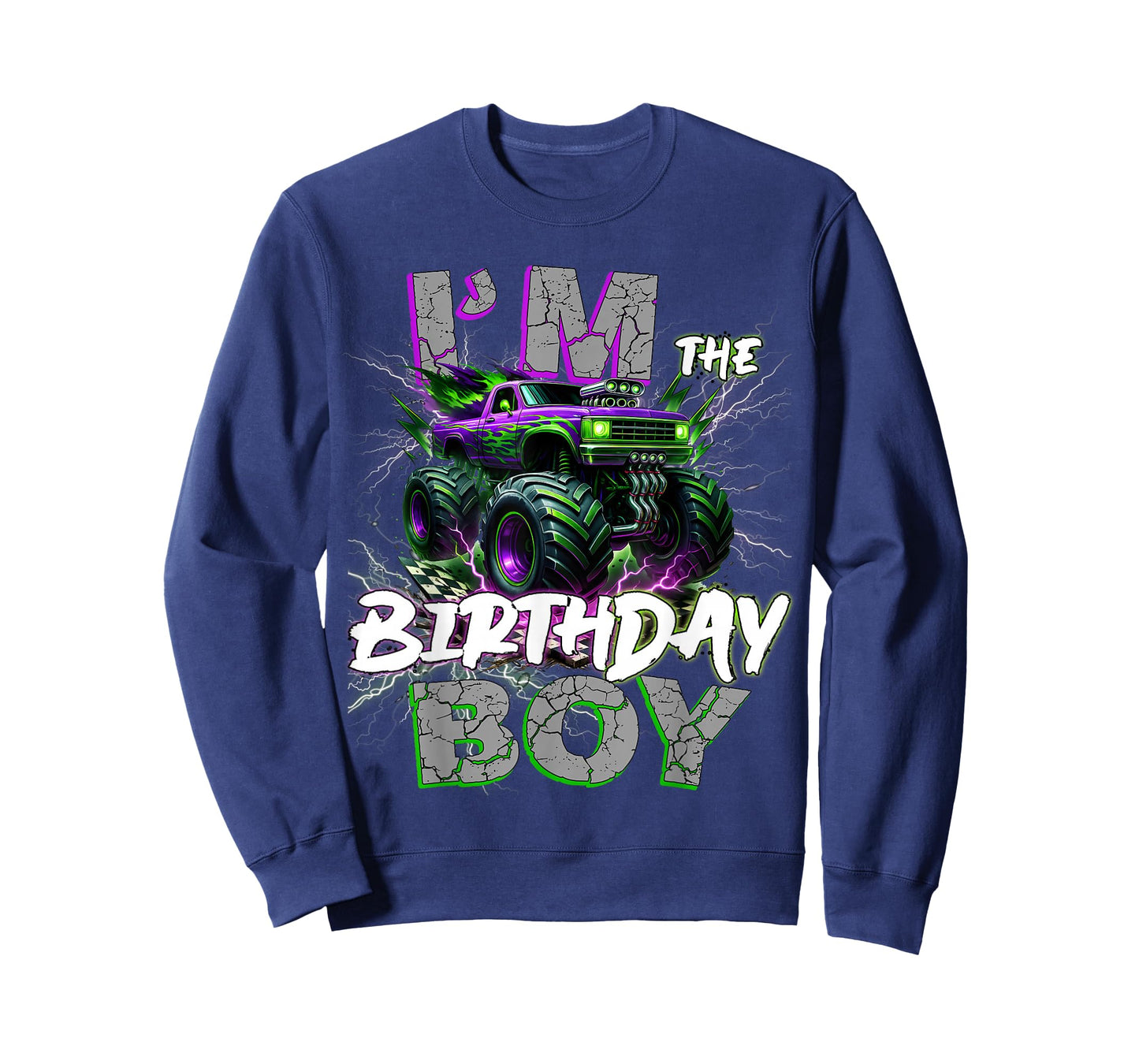 Im The Birthday Monster Truck Group Family Matching Party T-Shirt
