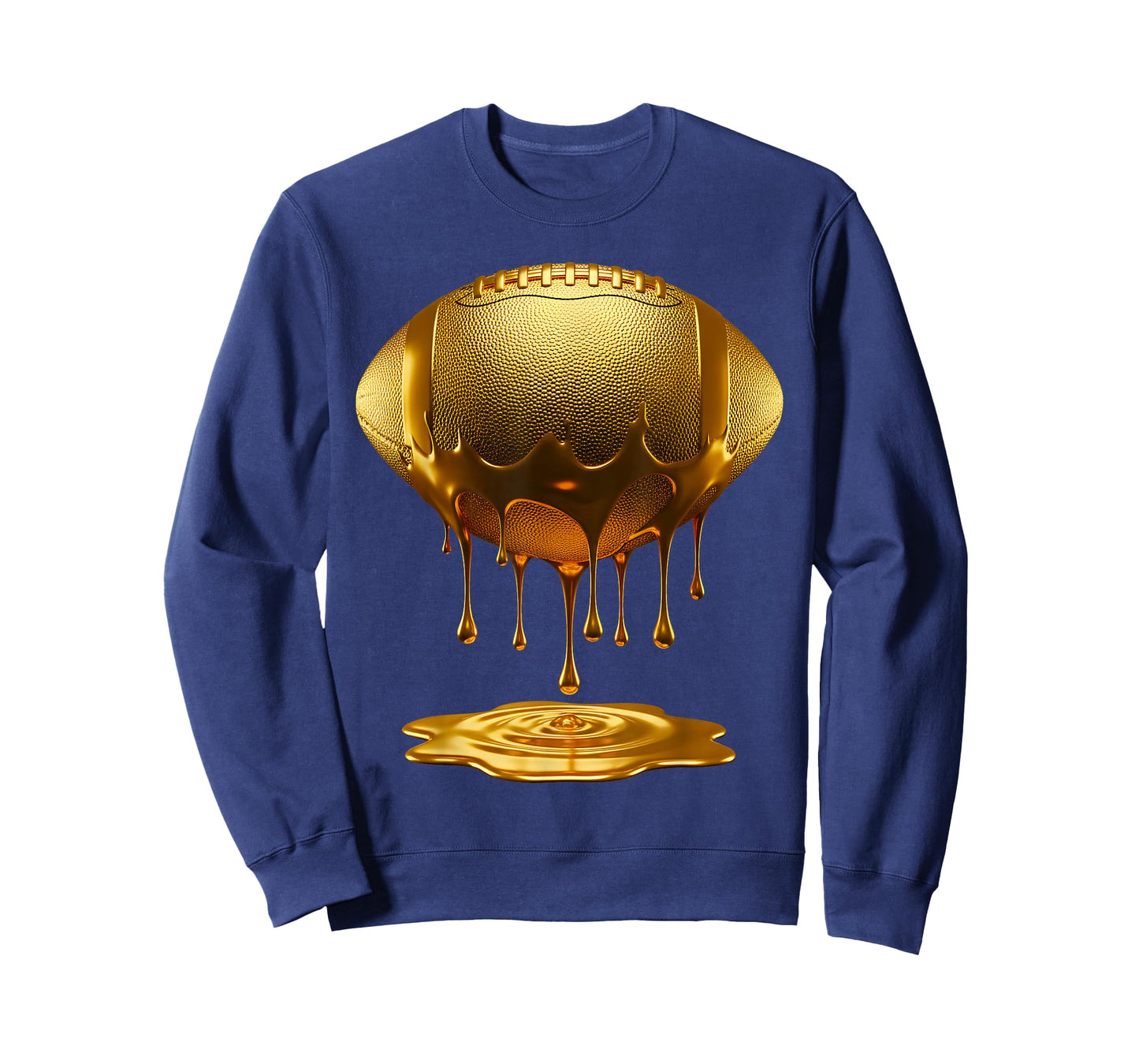 Football Dripping Drip Gold Sport Player Coach Baller T-Shirt