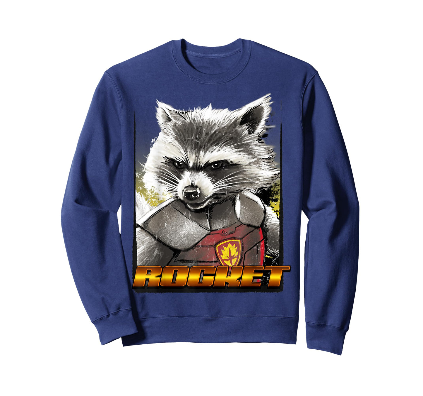 Marvel Guardians of The Galaxy Rocket Glare Wanted Poster T-Shirt Small