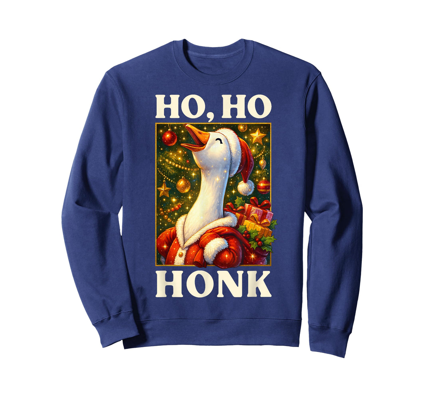 Funny Goose Ho Ho Honk Christmas Outfit for Men Women Kids T-Shirt