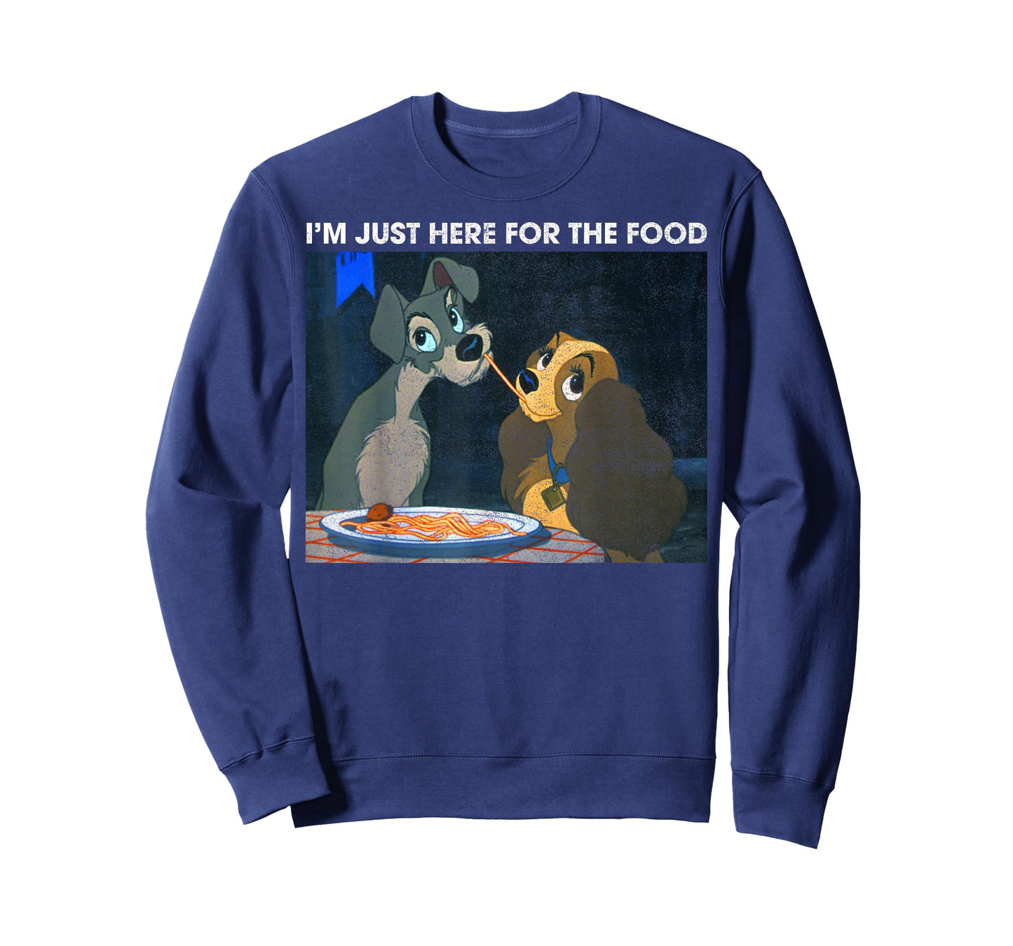 Disney The Lady and The Tramp I'm Just Here for The Food T-Shirt