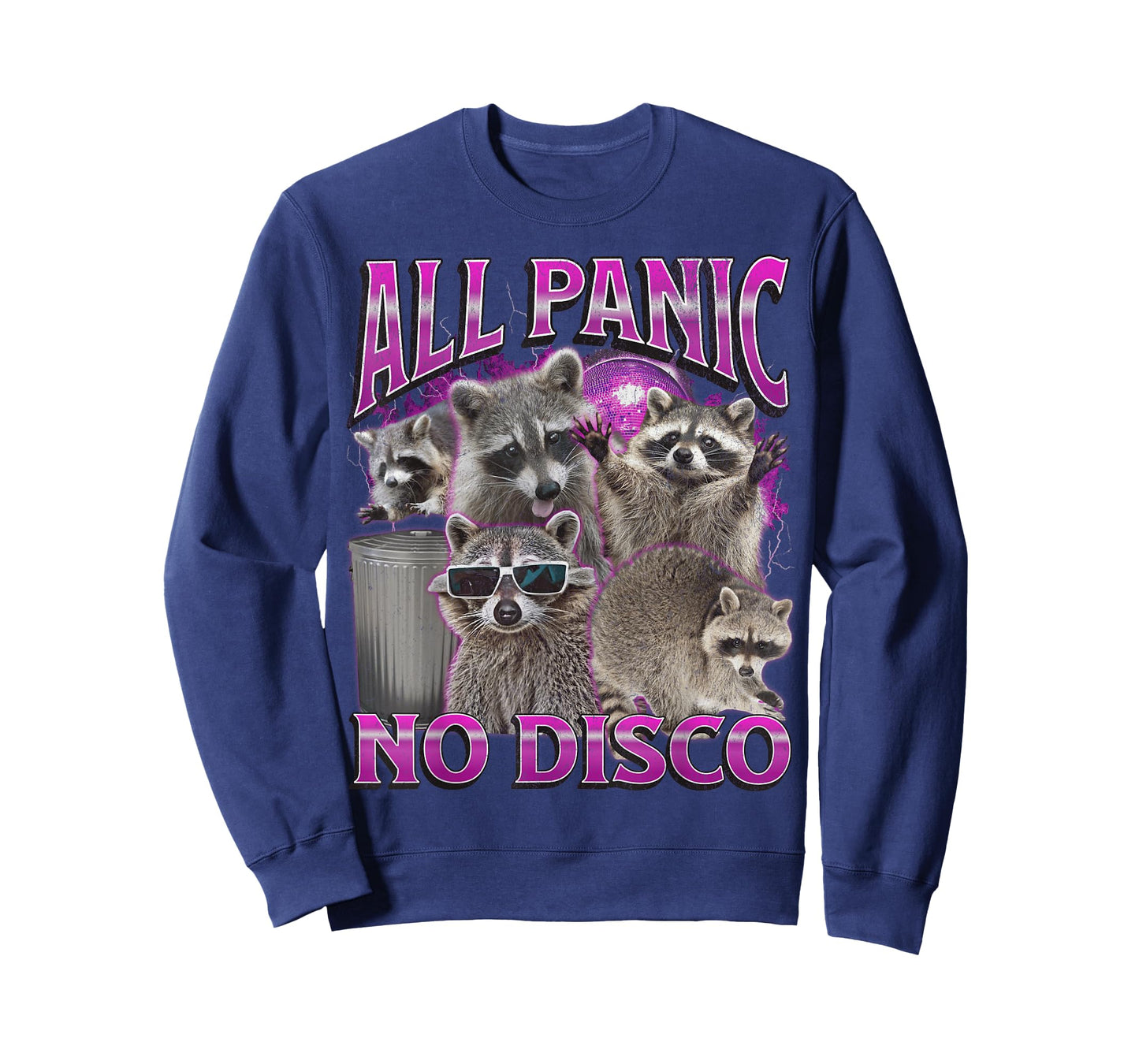All Panic No Disco Funny Raccoon Meme Bootleg Graphic 90s T-Shirt