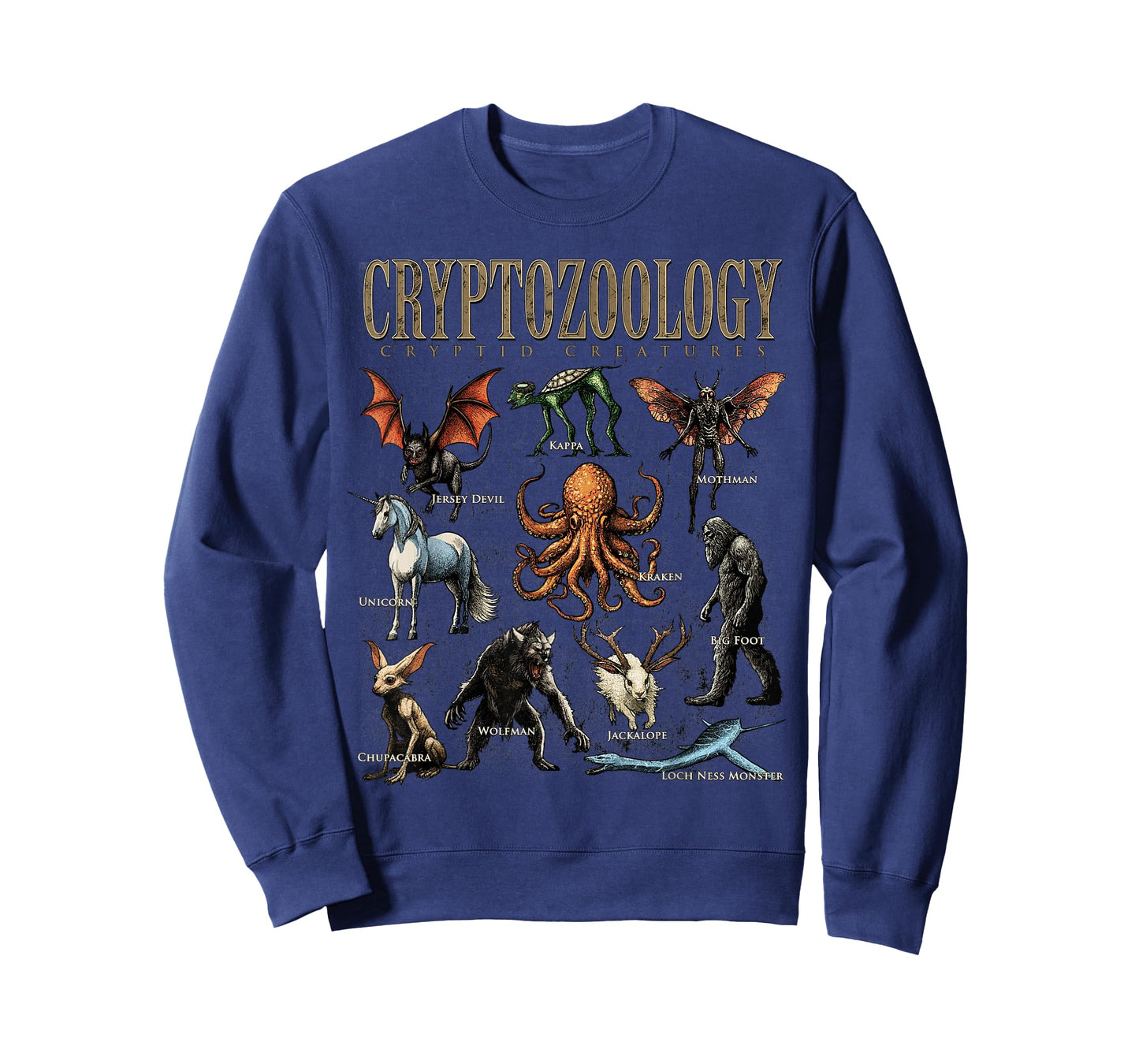 Cryptozoology Folklore Mythical Cryptid Creatures Monster T-Shirt