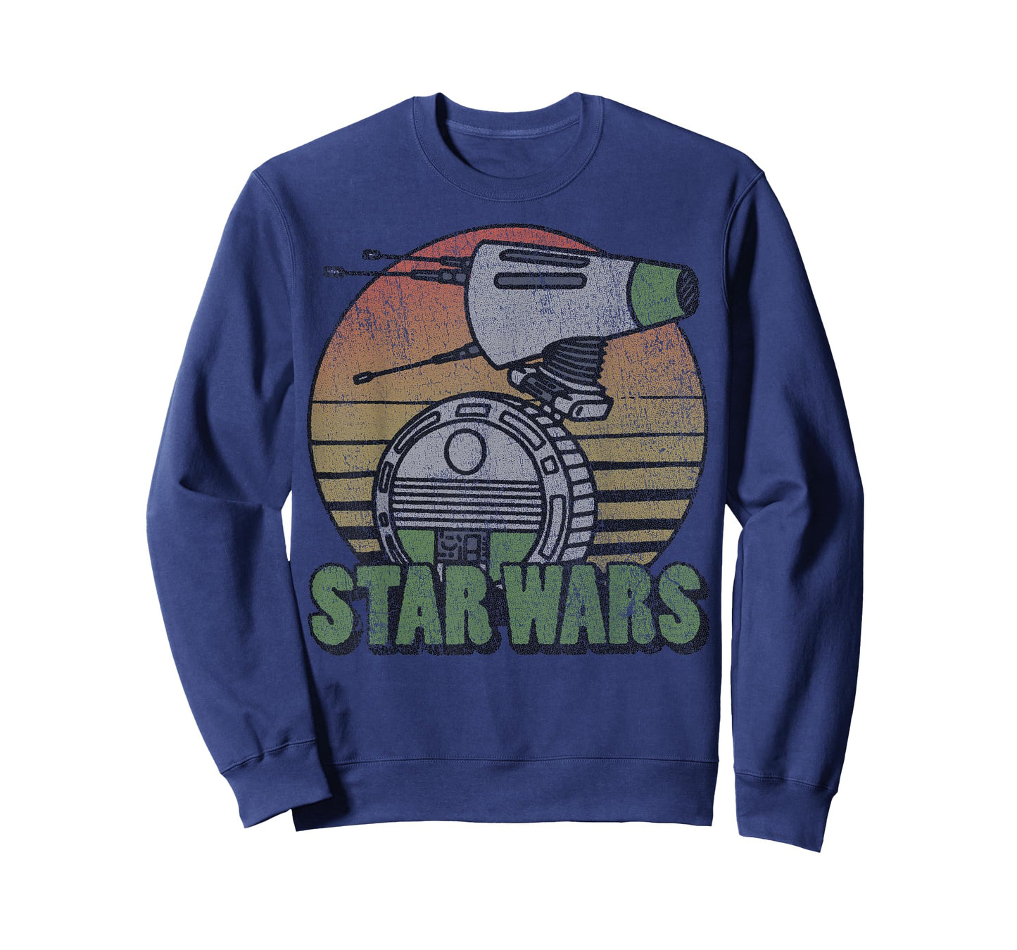 Star Wars The Rise of Skywalker D-0 Distressed Retro T-Shirt