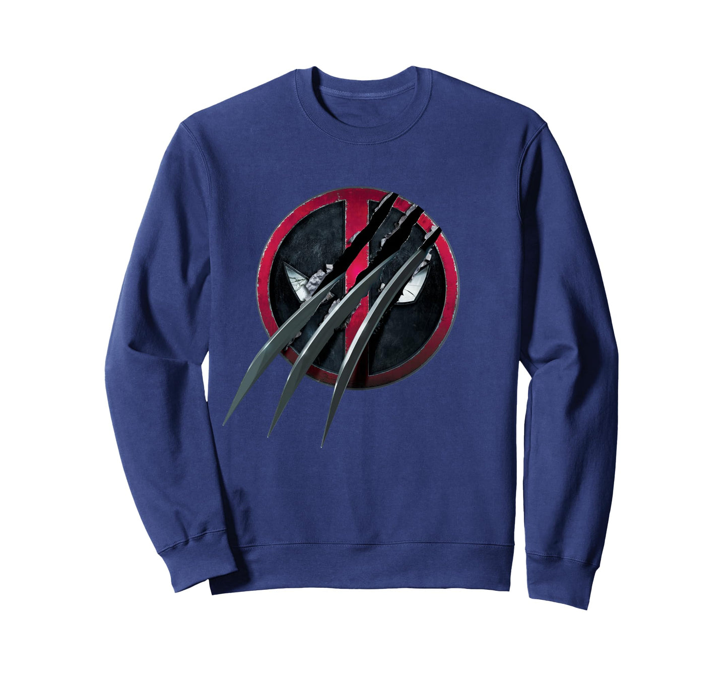 Marvel Studios Deadpool & Wolverine Slashed Icon with Claws Long Sleeve T-Shirt