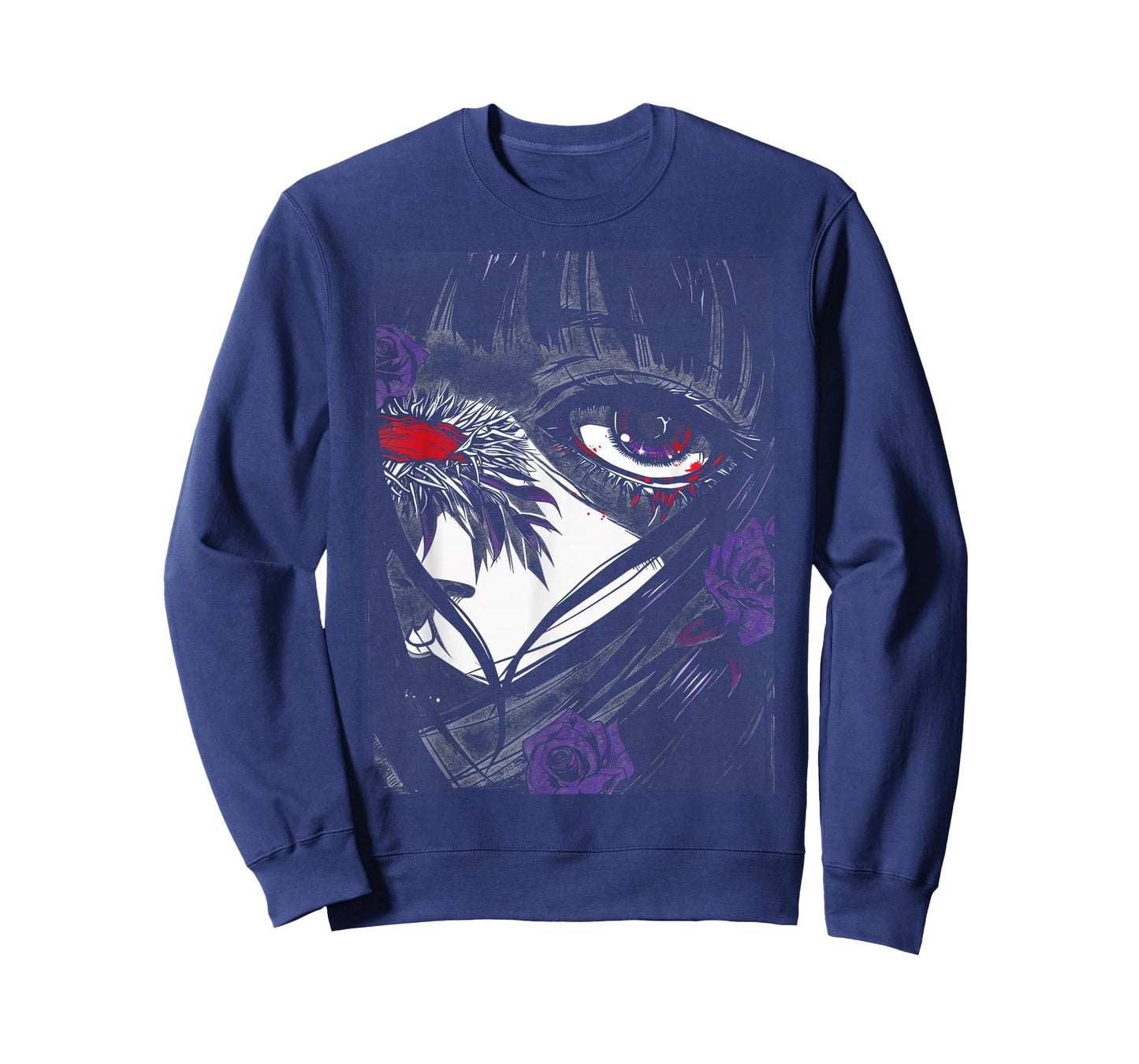 Anime Japanese Goth Cyberpunk City Sad T-Shirt