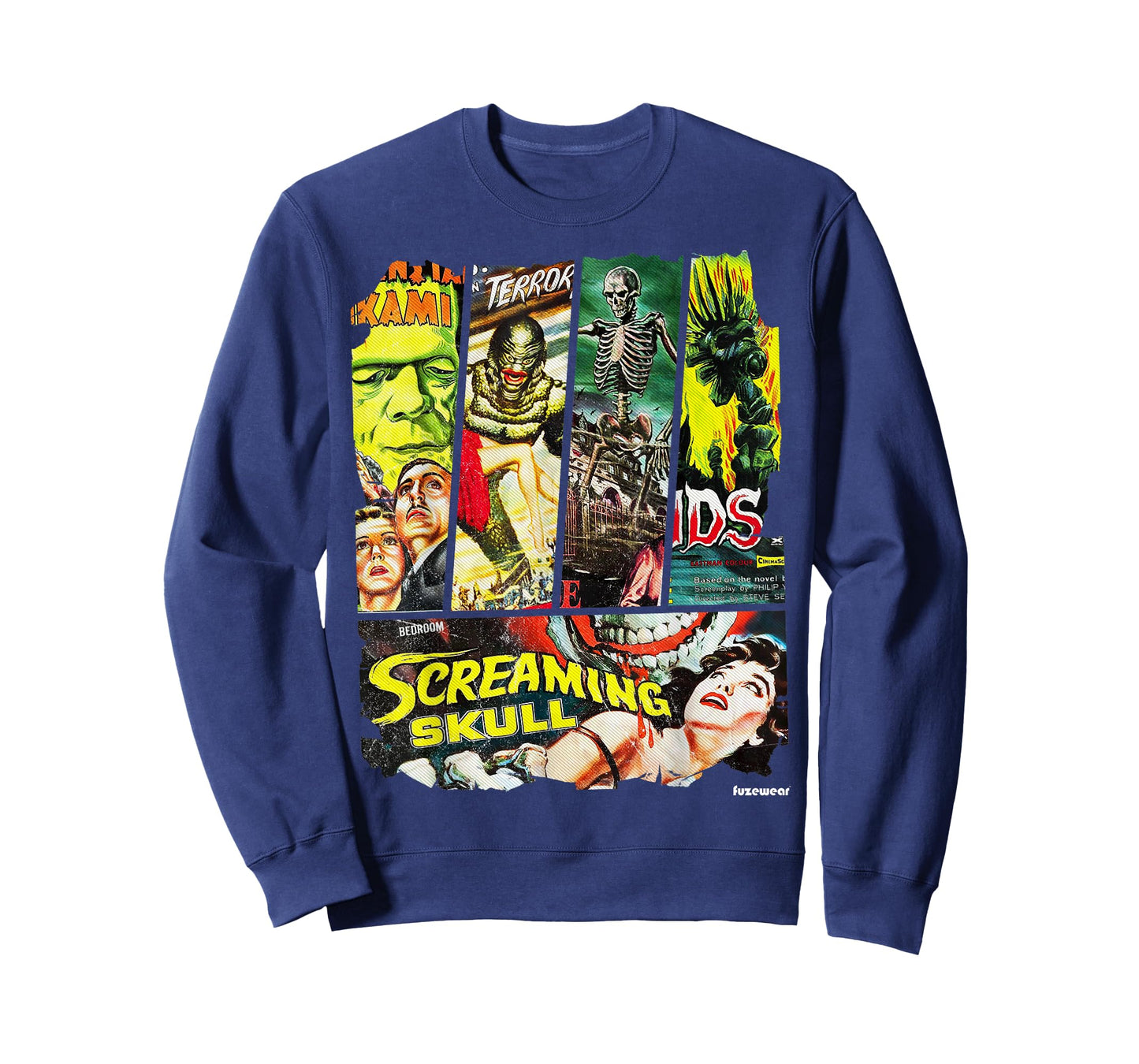 Vintage Style Sci Fi Horror Movie Poster Collage Apparel T-Shirt