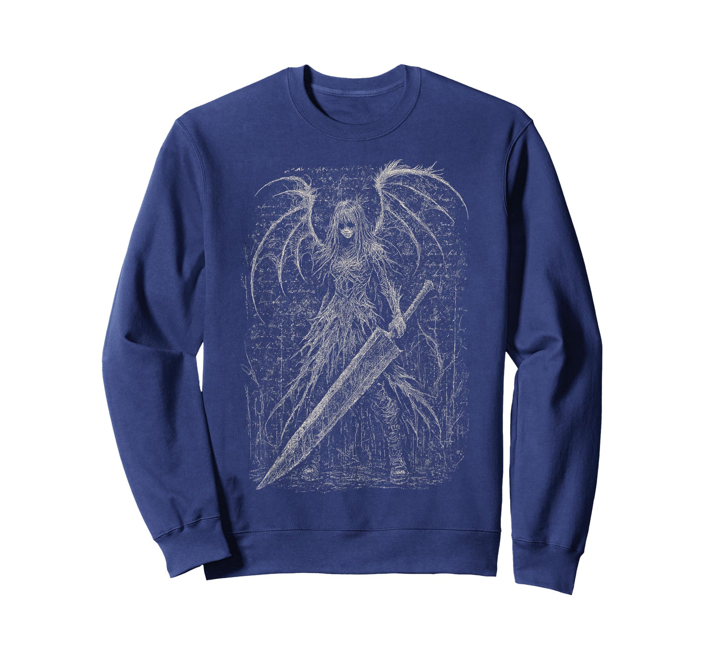 Goth Demon Angel Dark Fallen Sword Horror Hell Alt Aesthetic T-Shirt