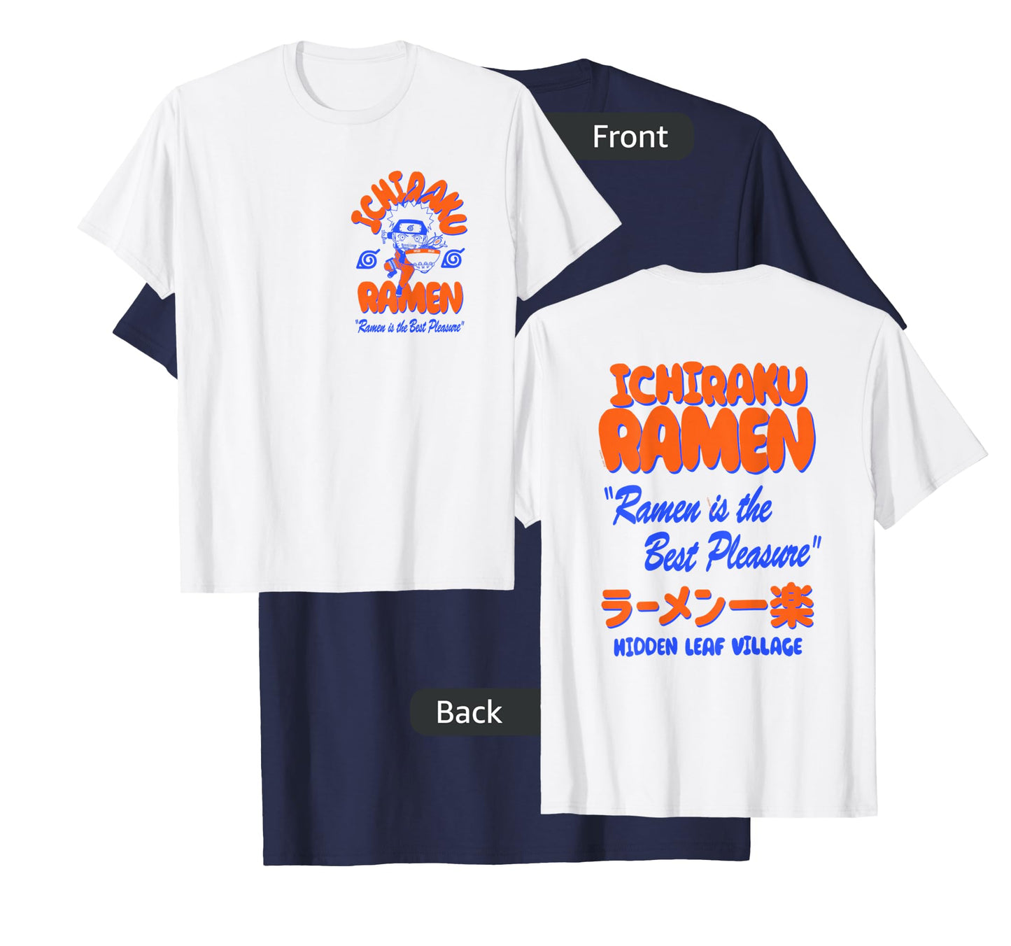 Naruto Shippuden Ichiraku Ramen Front Back Anime T-Shirt