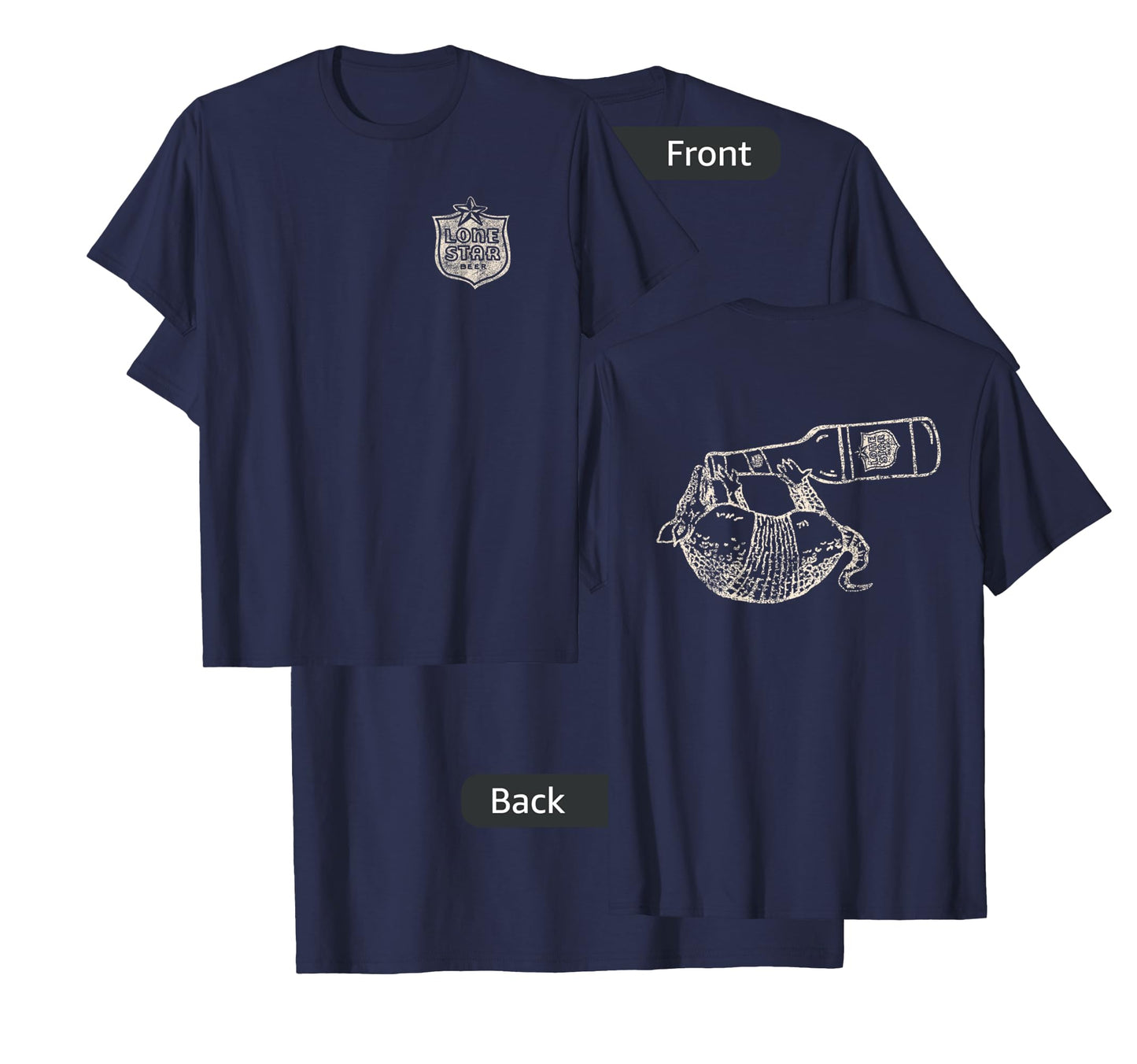 Texas Lone Star Beer Armadillo T-Shirt