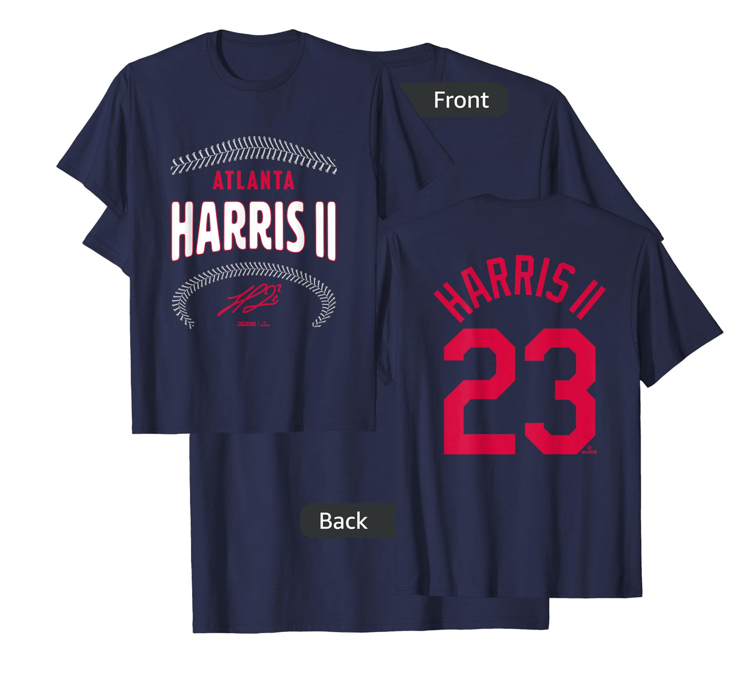 Michael Harris II Atlanta Name & Number (Front & Back) T-Shirt