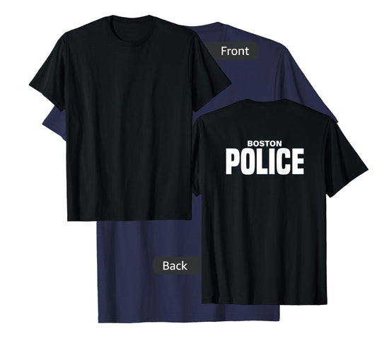 Boston Police Officer Massachusetts Policeman Duty T-Shirt