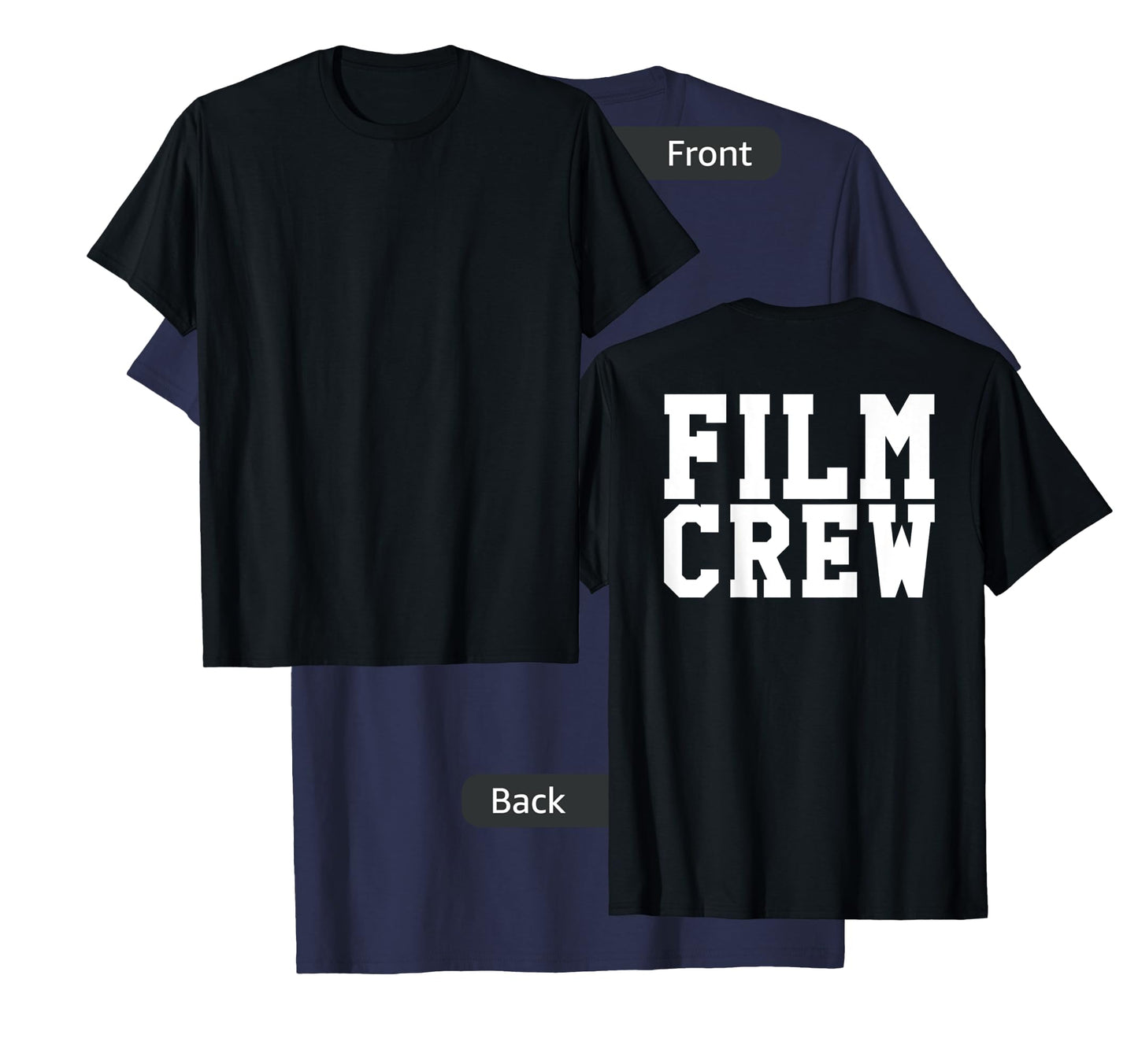 BACK ONLY Film Crew TV Camera Production Shirt