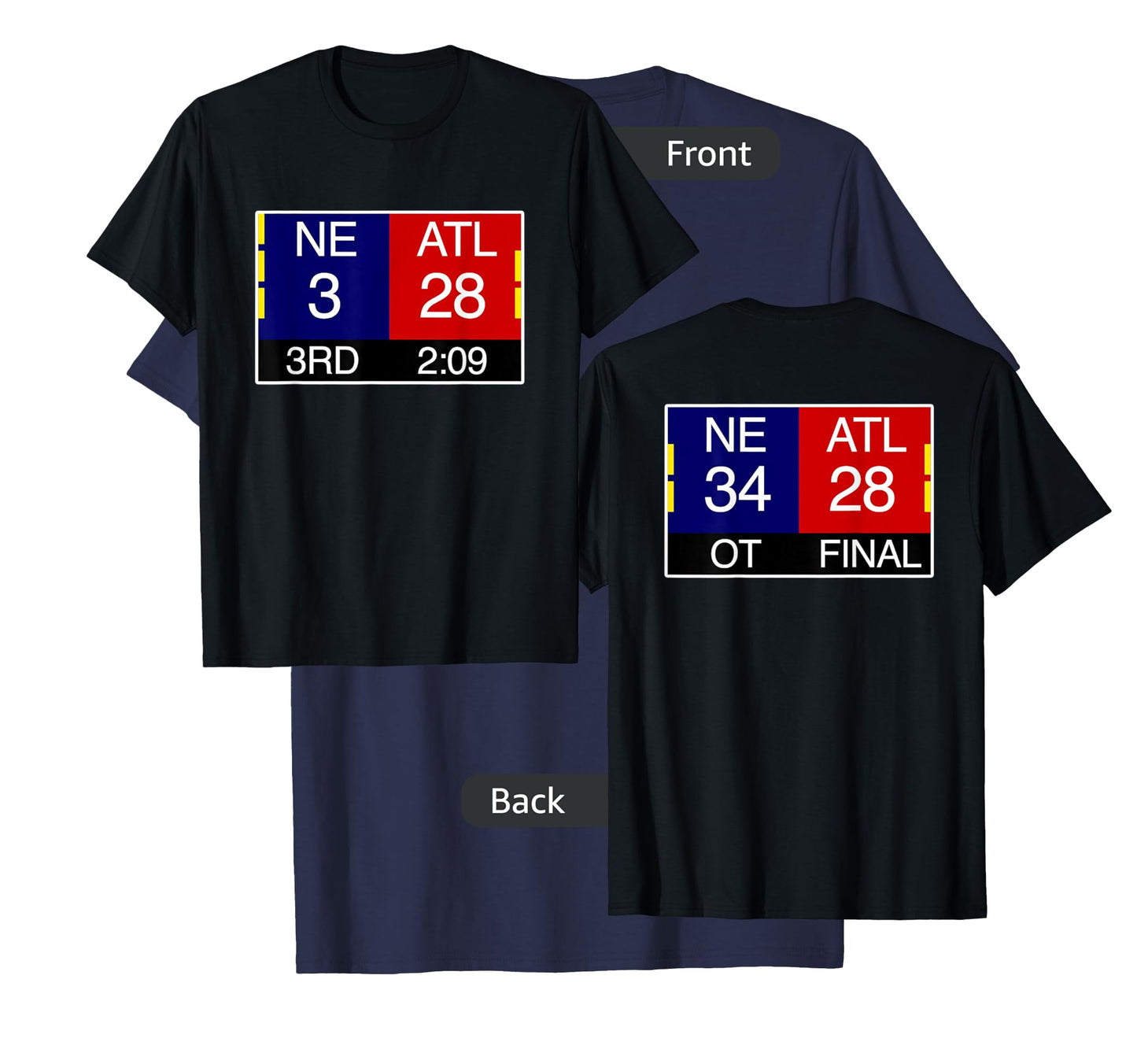Final NE 3 ATL 28 T-Shirt | Great Comeback Shirt T-Shirt