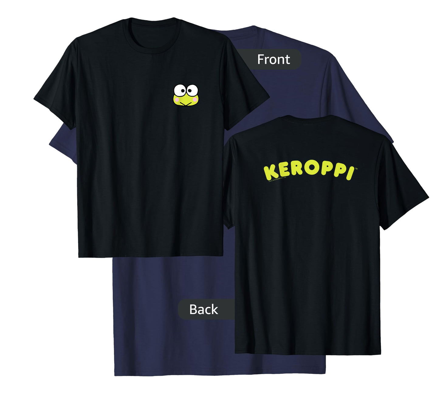Keroppi Front and Back Logo Tee Shirt T-Shirt