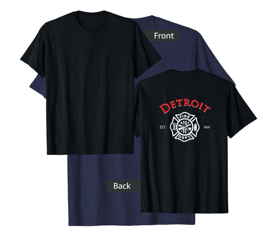City of Detroit Fire Rescue Michigan Firefighter T-Shirt T-Shirt