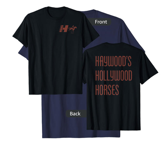 Nope Movie Haywood's Hollywood Horses Front and Back T-Shirt