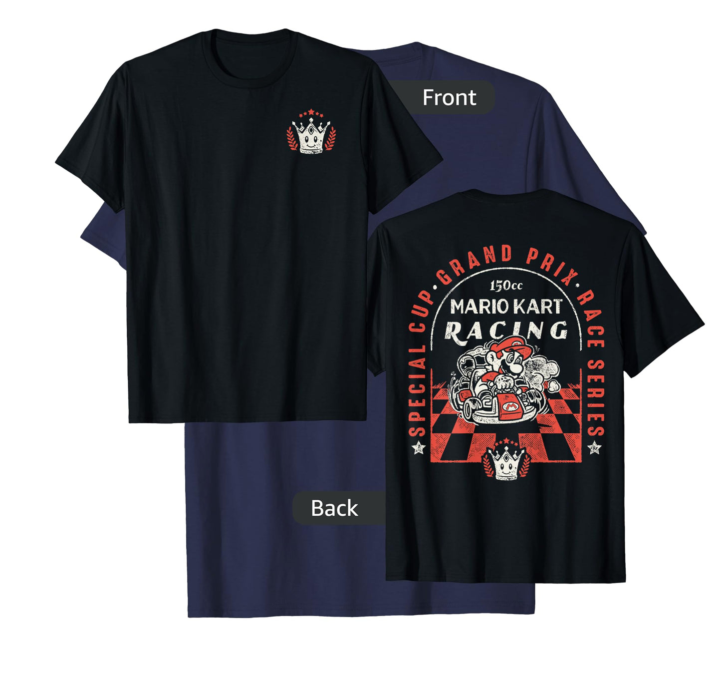 Mario Kart Victory Crown Front 150cc Racing Graphic T-Shirt T-Shirt