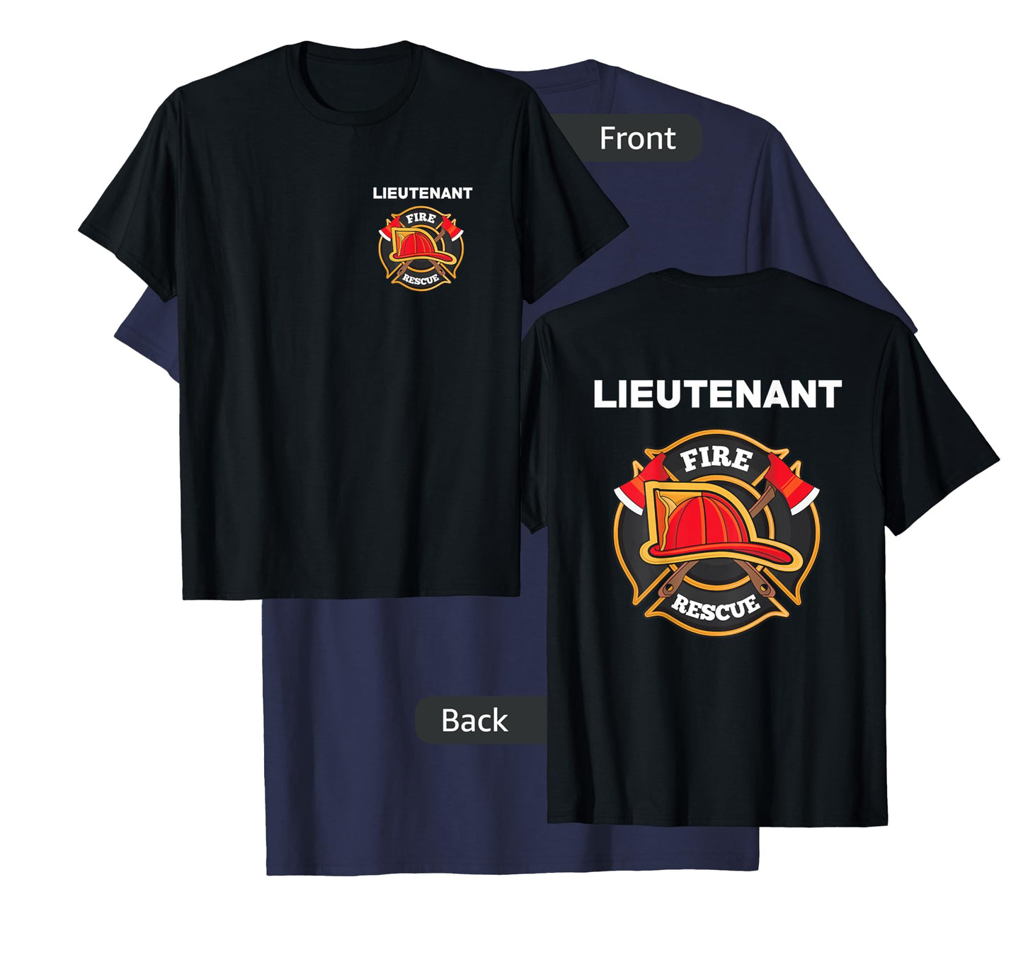Yay! Thin Red Line Shirts Fire Rescue Lieutenant Department T-Shirt for Firefighters