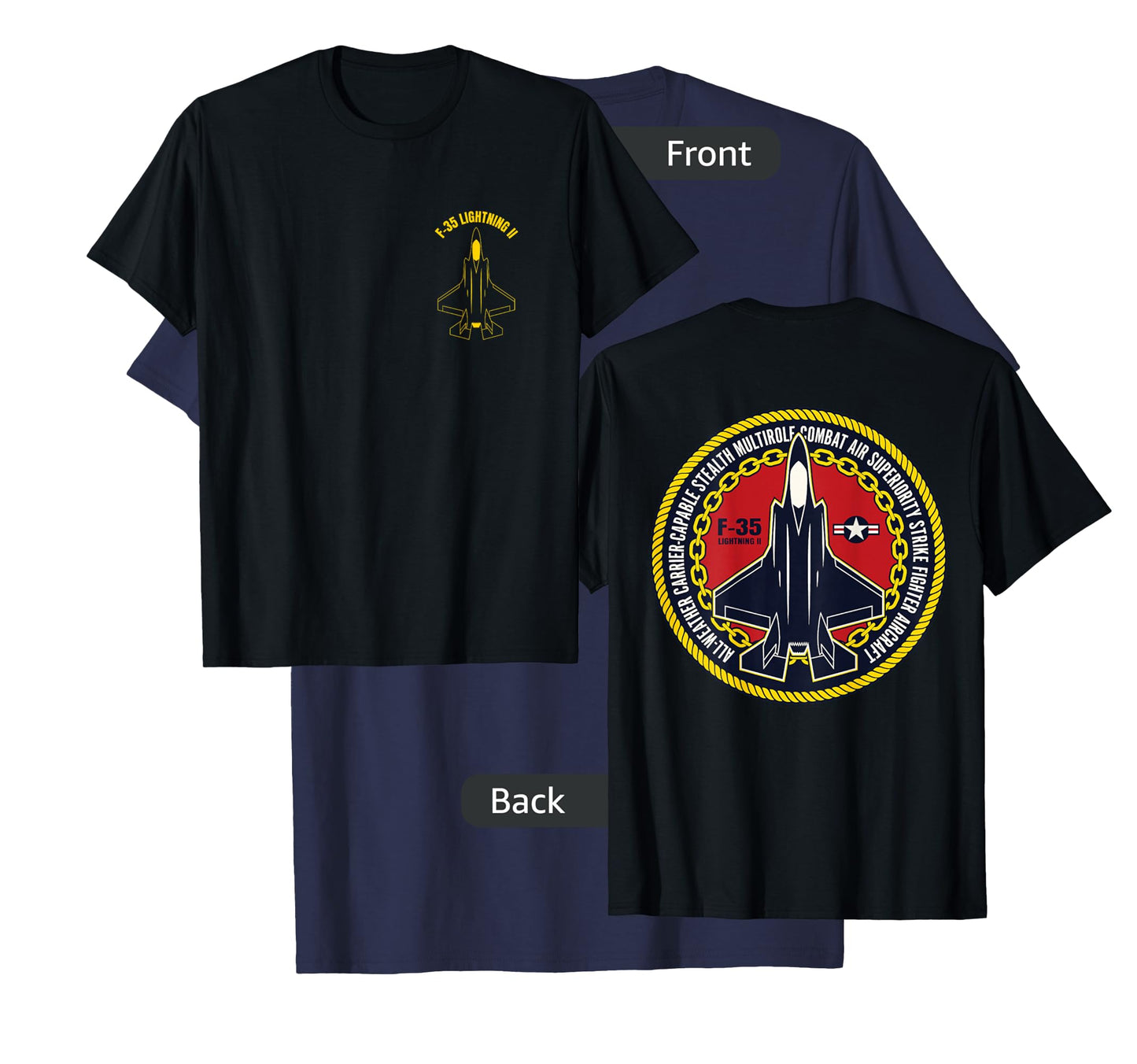 F 35 Military Fighter Jet Aircraft Design T-Shirt