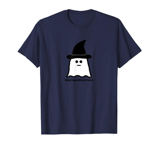 Resting Witch Face Funny Ghost Halloween T-Shirt