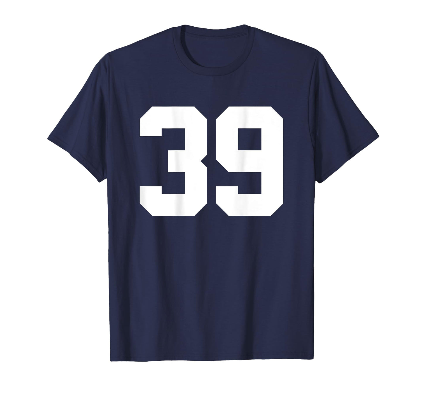Number 39 (on Back) Sports Team Jersey Number T-Shirt